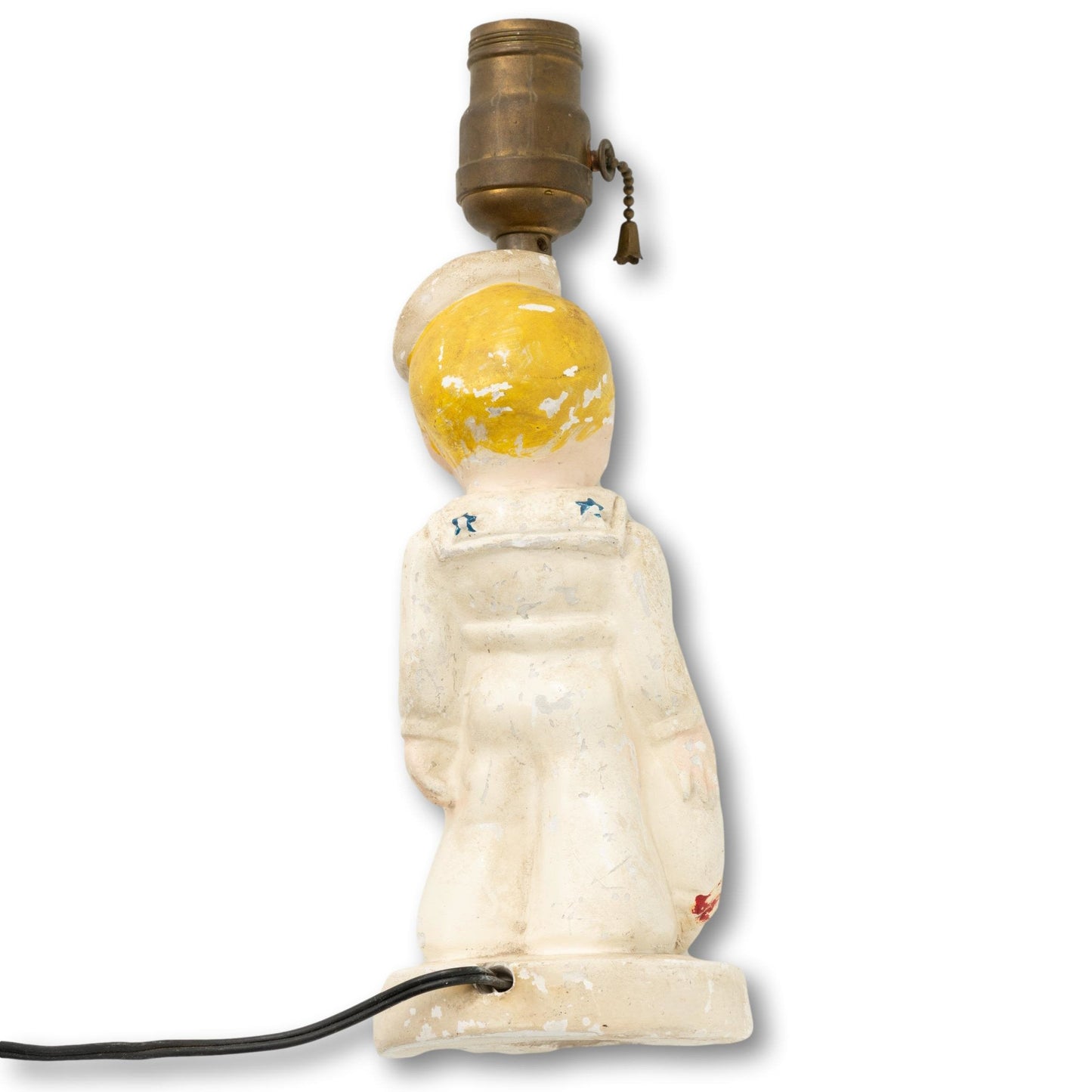 Chalkware Sailor Lamp