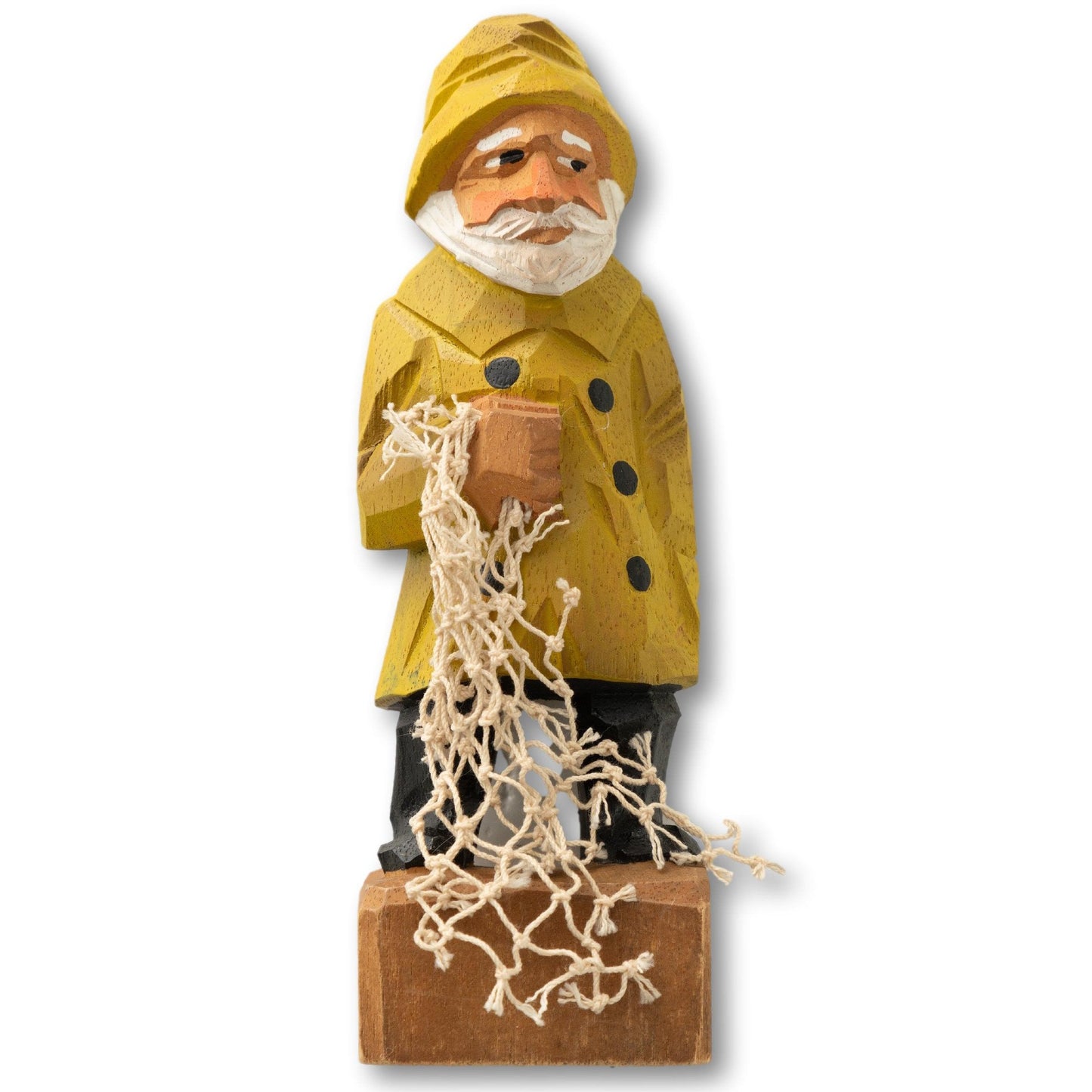 Wood Fisherman w/ Net