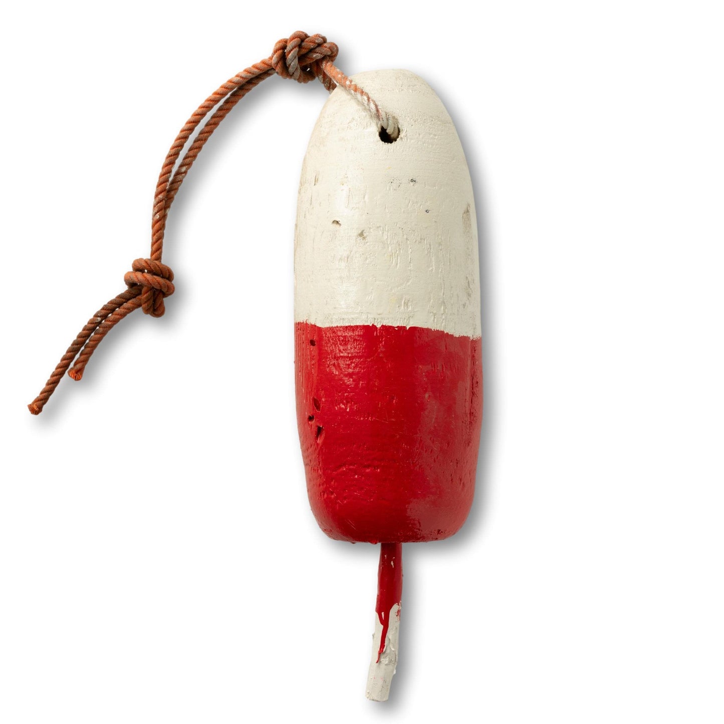 Red & White Wood Buoy