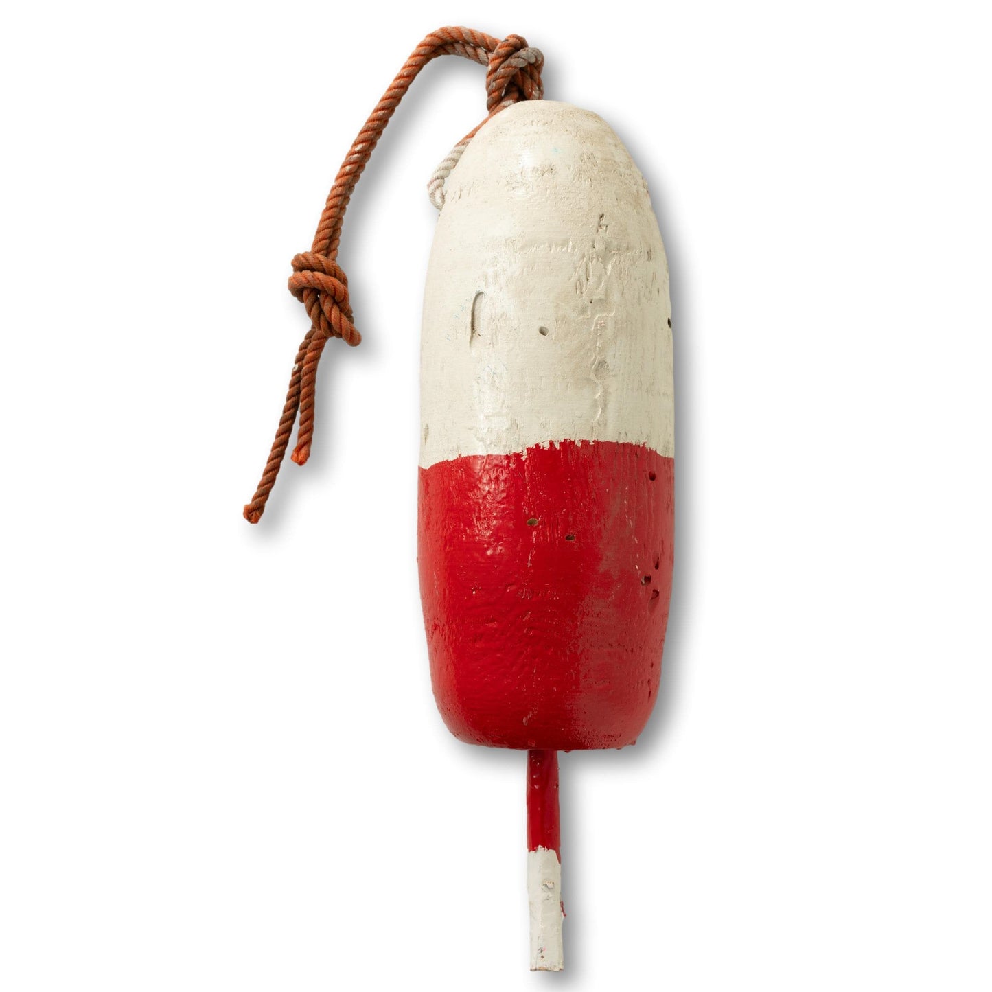Red & White Wood Buoy
