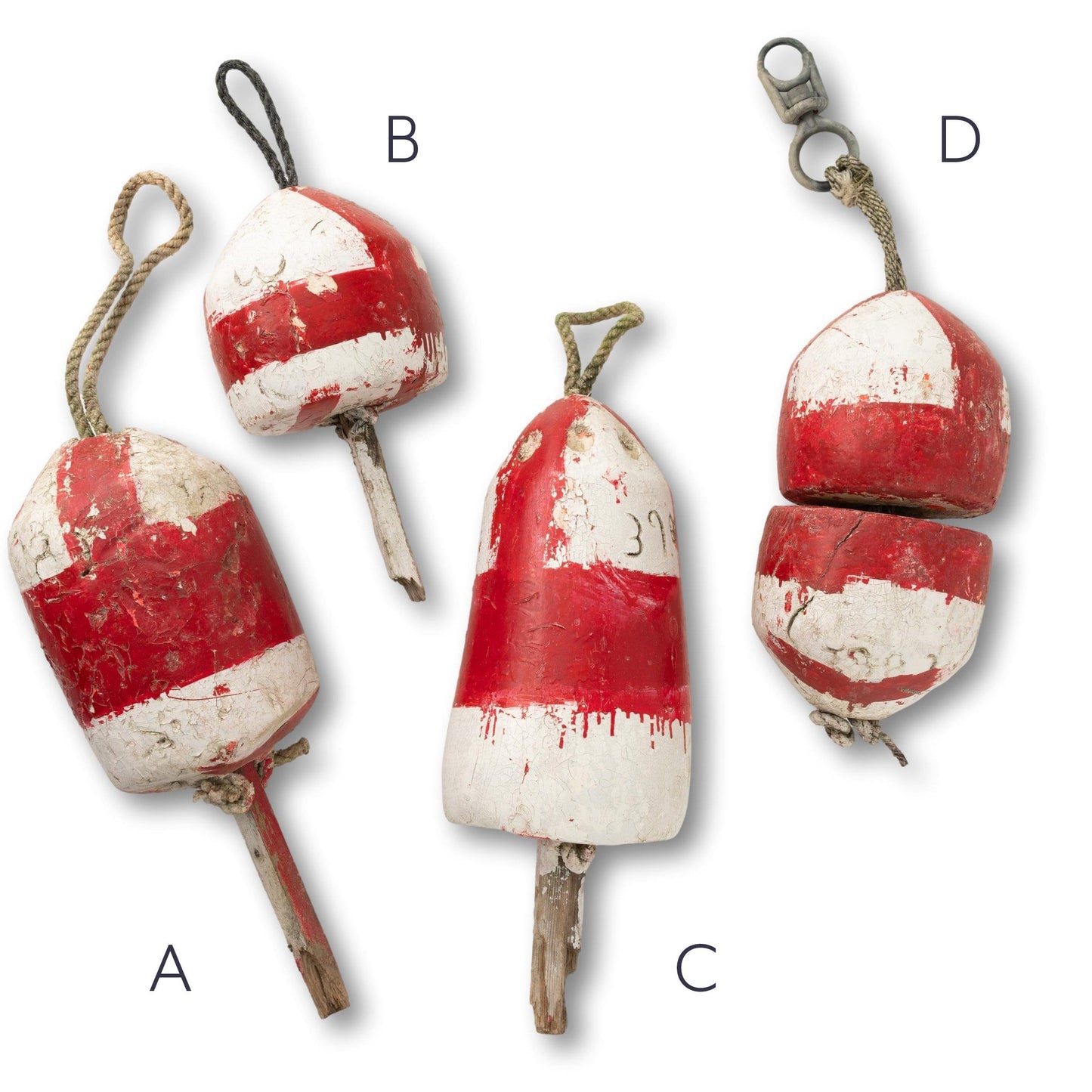 Red & White Lobster Buoy (Each)