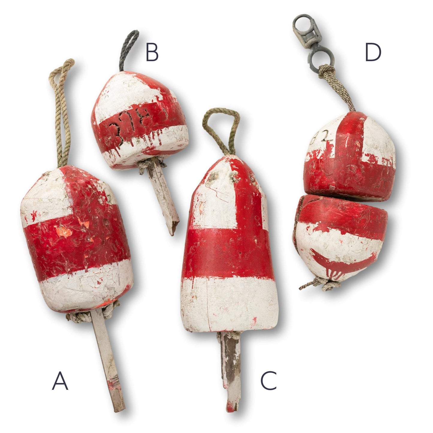 Red & White Lobster Buoy (Each)