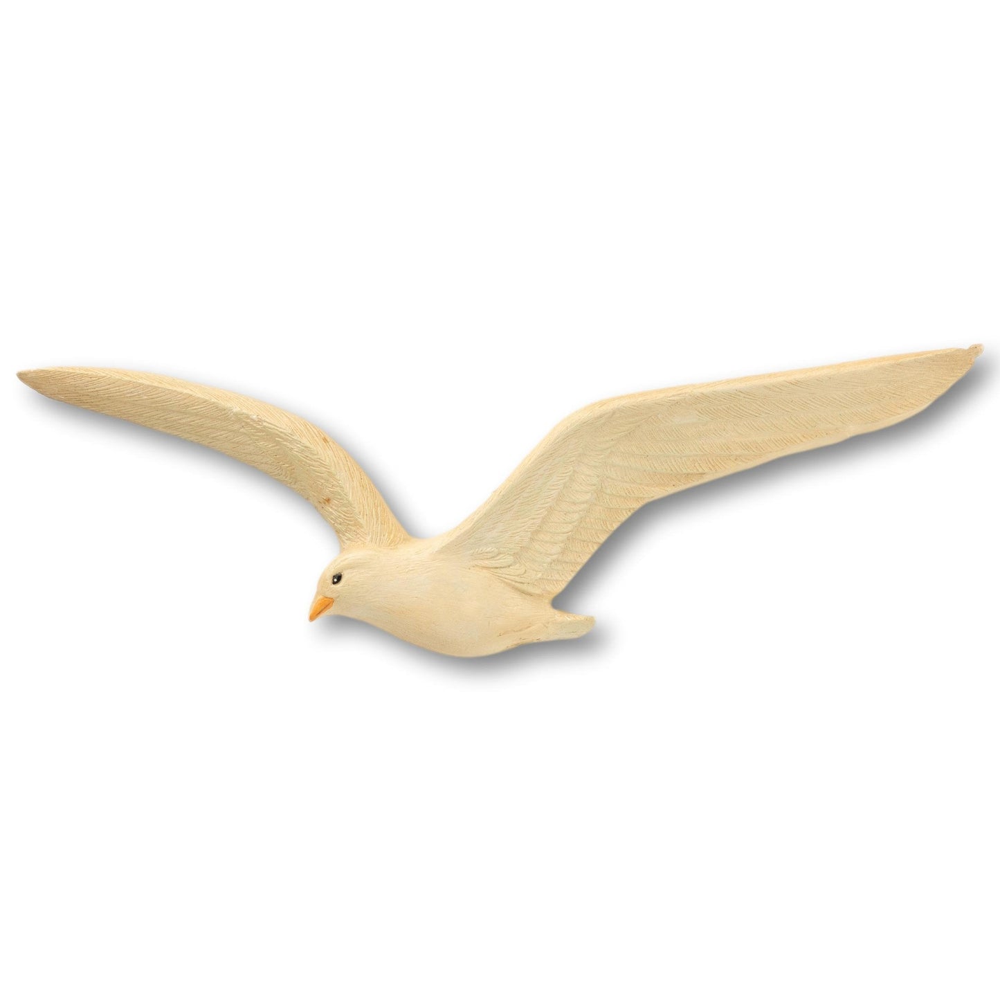 Hand Carved Wood Seagull Mount