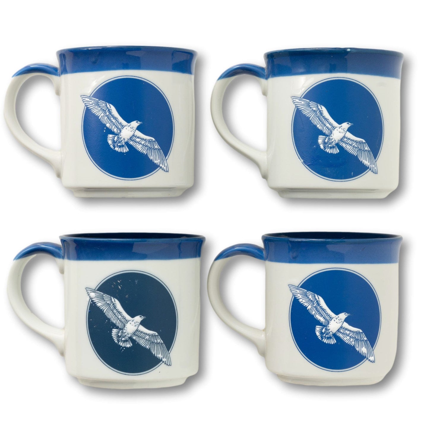 Maine Seagull Mugs, Set of 4