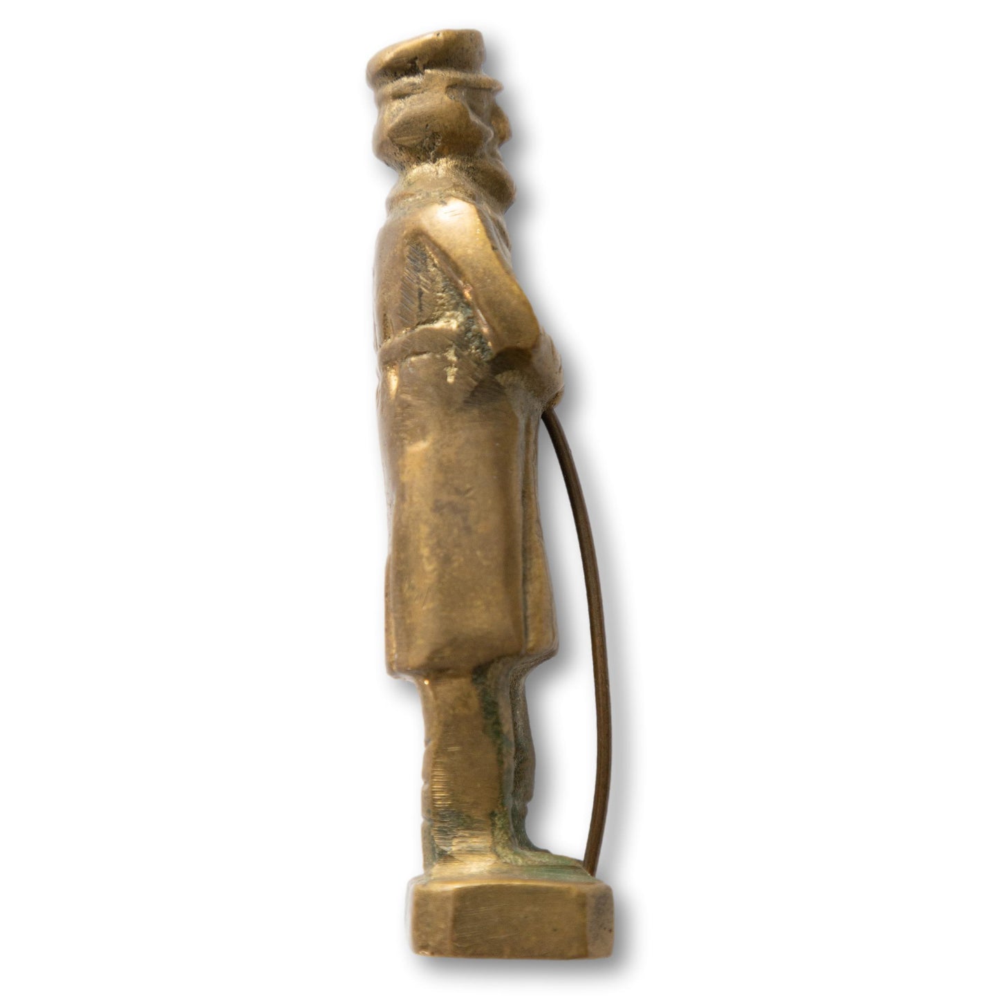 Small Brass Captain with Cane