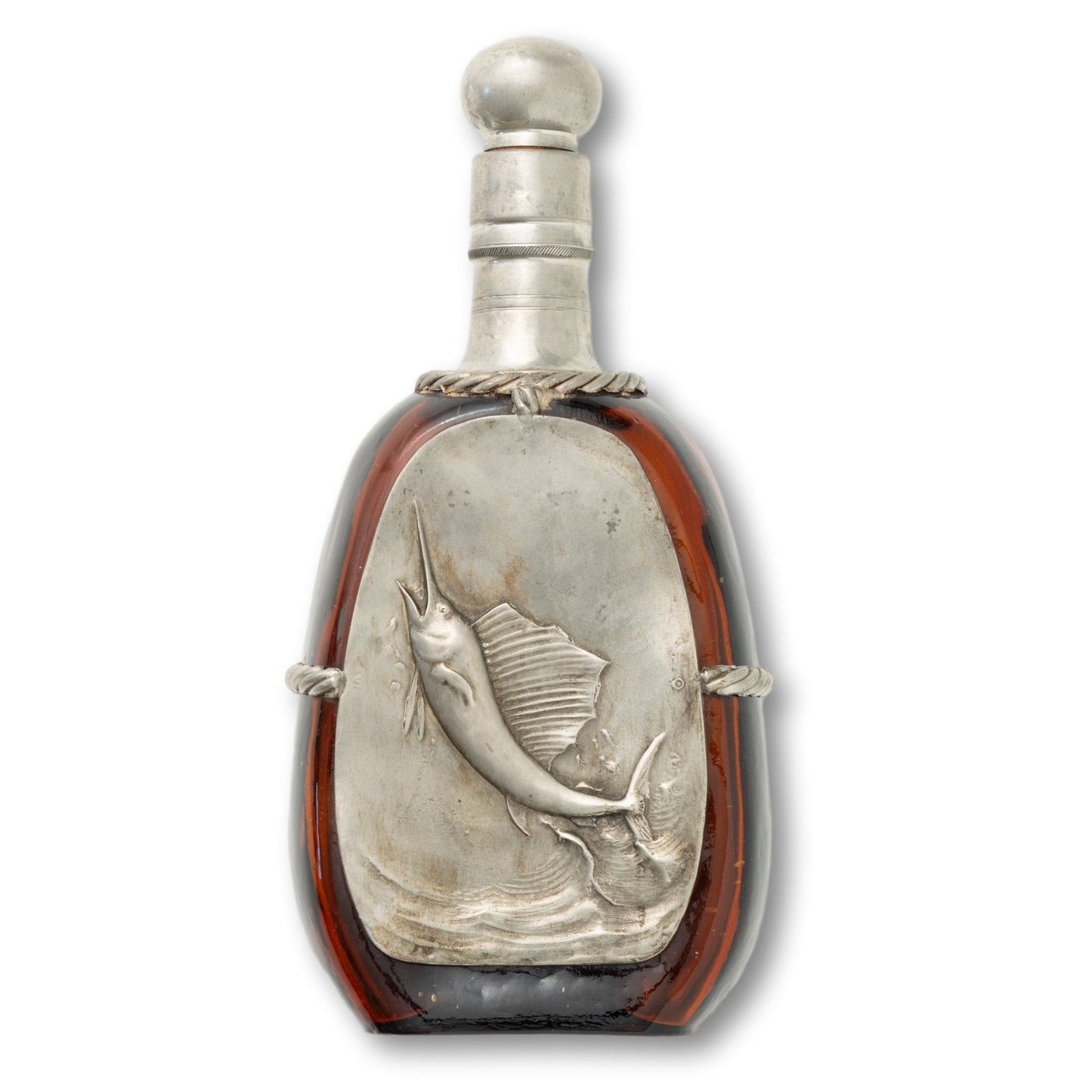 Pewter Sailfish Decanter