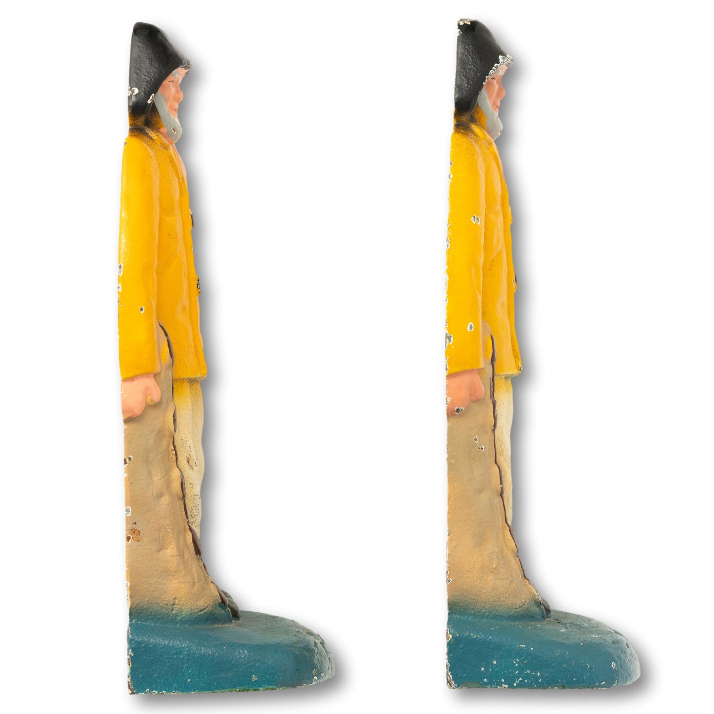 Jaunty Fisherman Book Ends, Pair