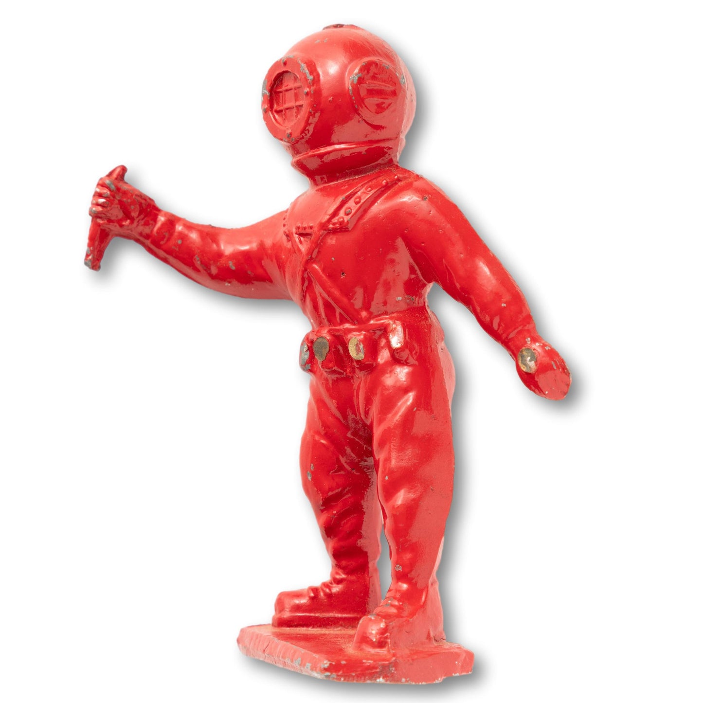 Fantastic Red Aquarium Diver