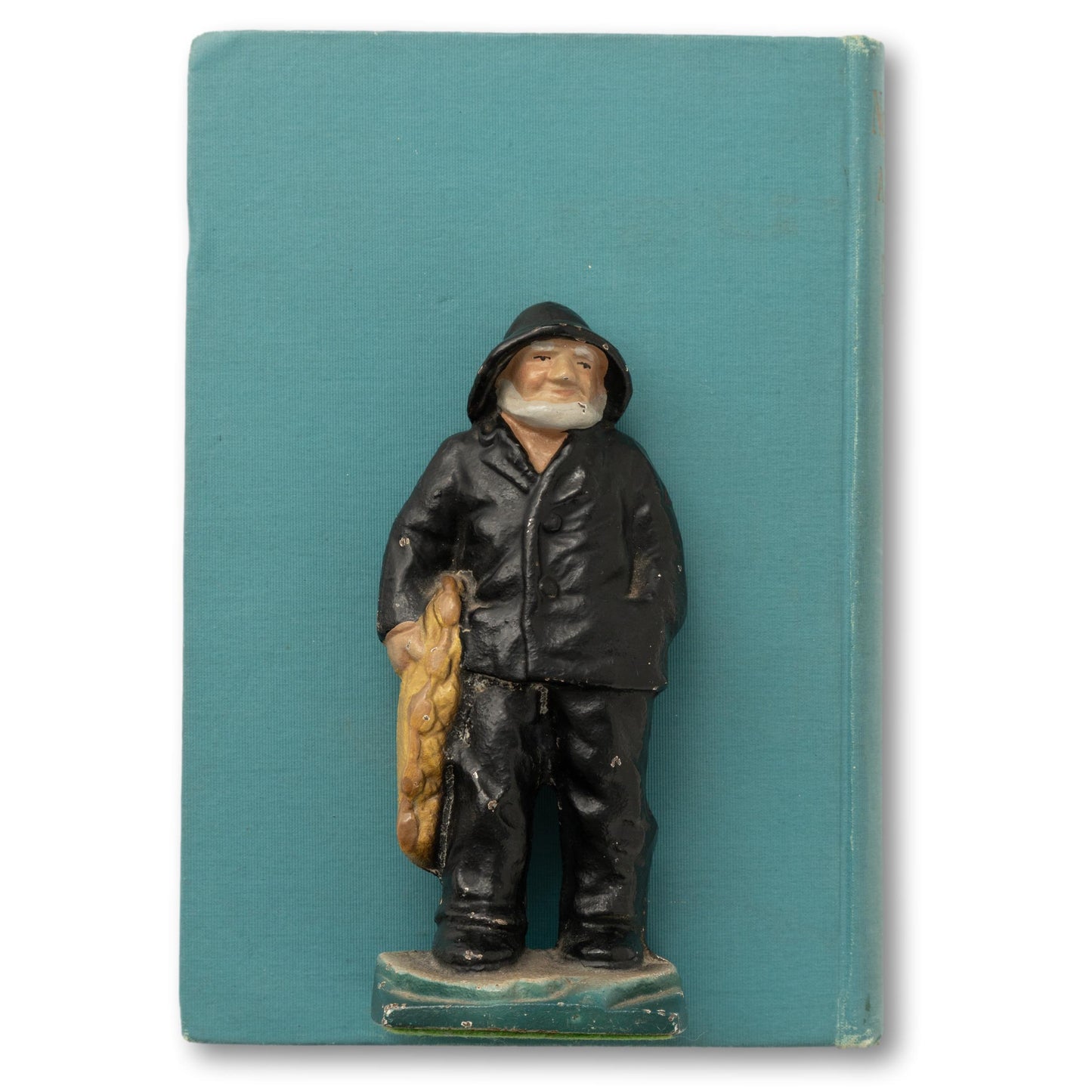 Black Slicker Fisherman Bookends