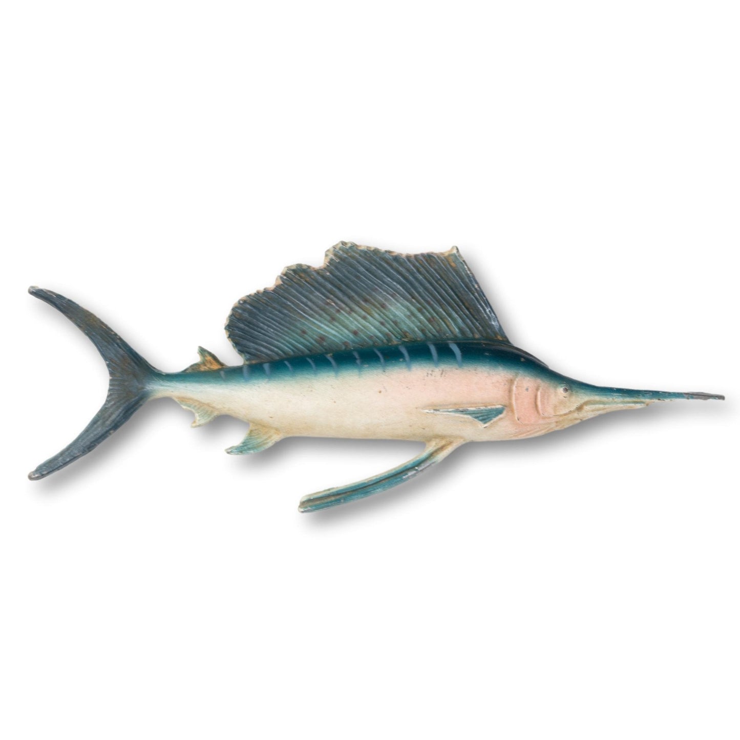 Cast Metal Sailfish Wall Decor