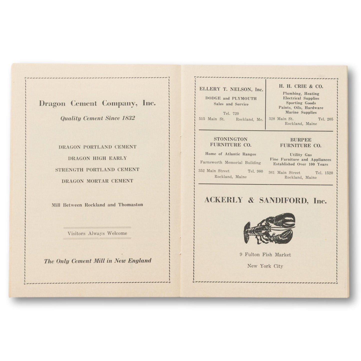 Maine Seafood Festival Guide Book, 1955