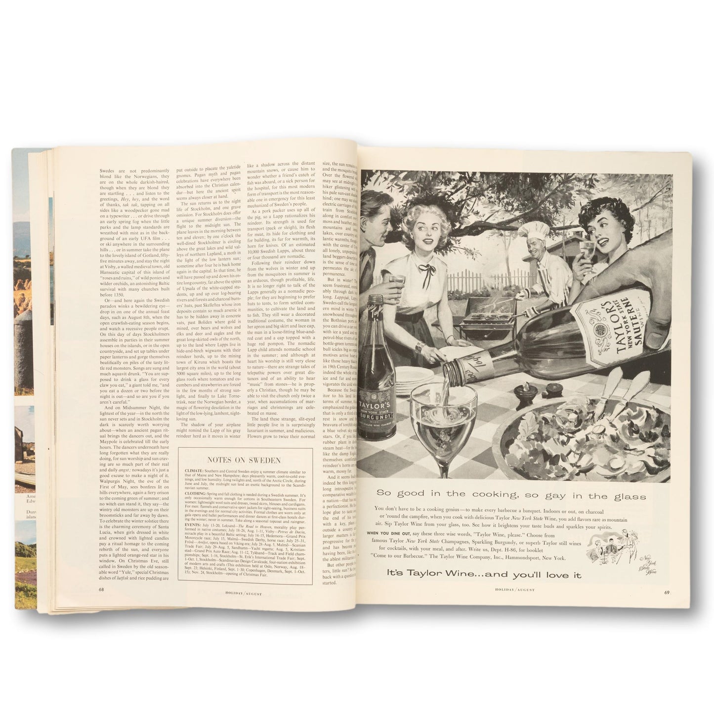 HOLIDAY Magazine, August 1956