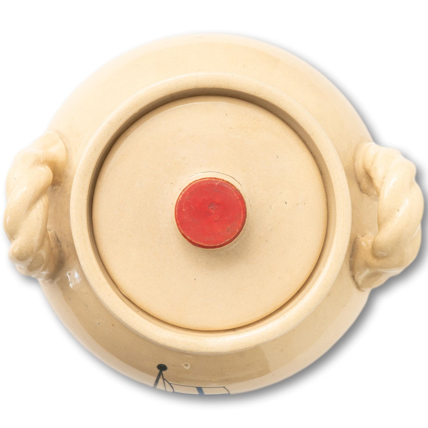 Large Signal Flag Bean Pot