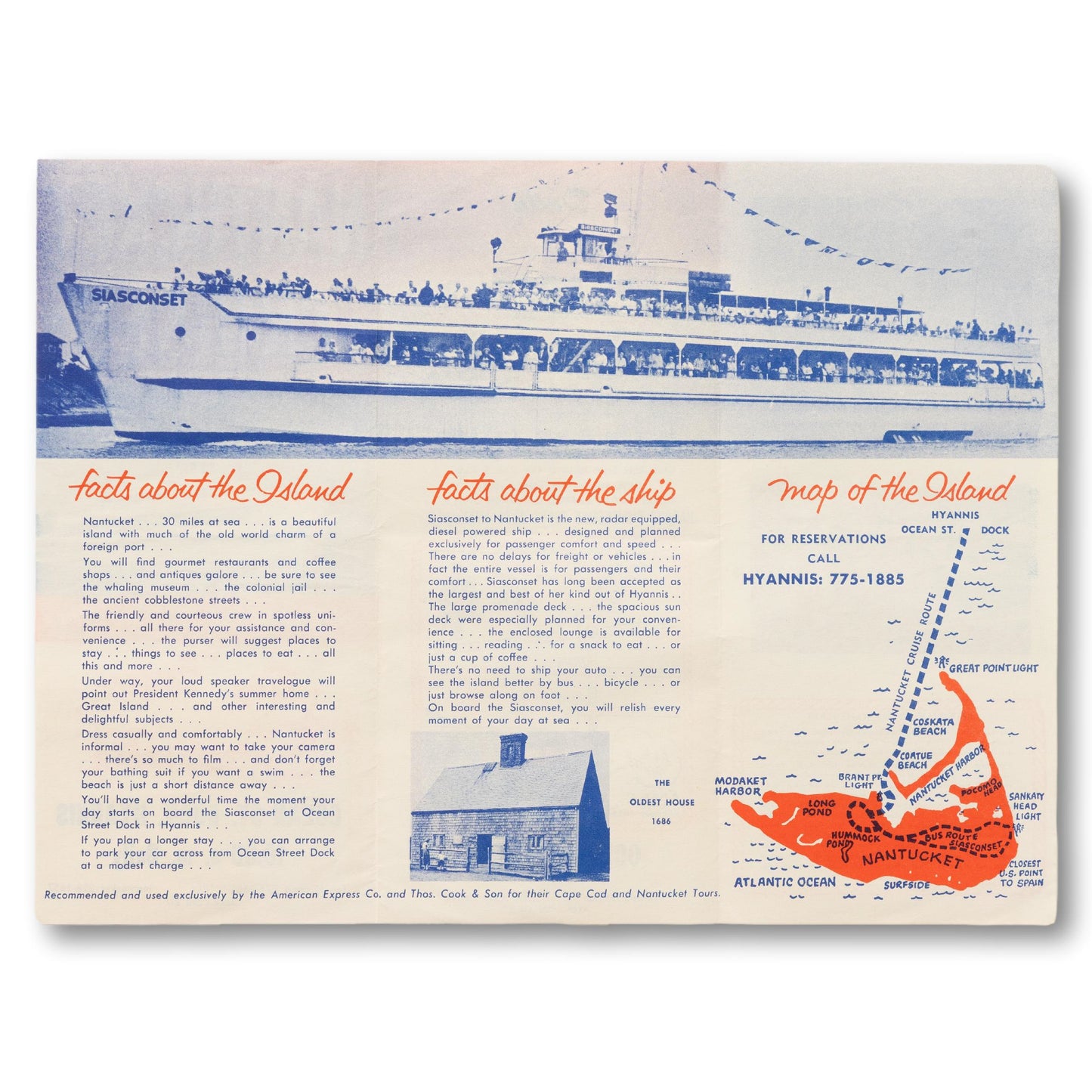 Nantucket Cruises Trifold Brochure
