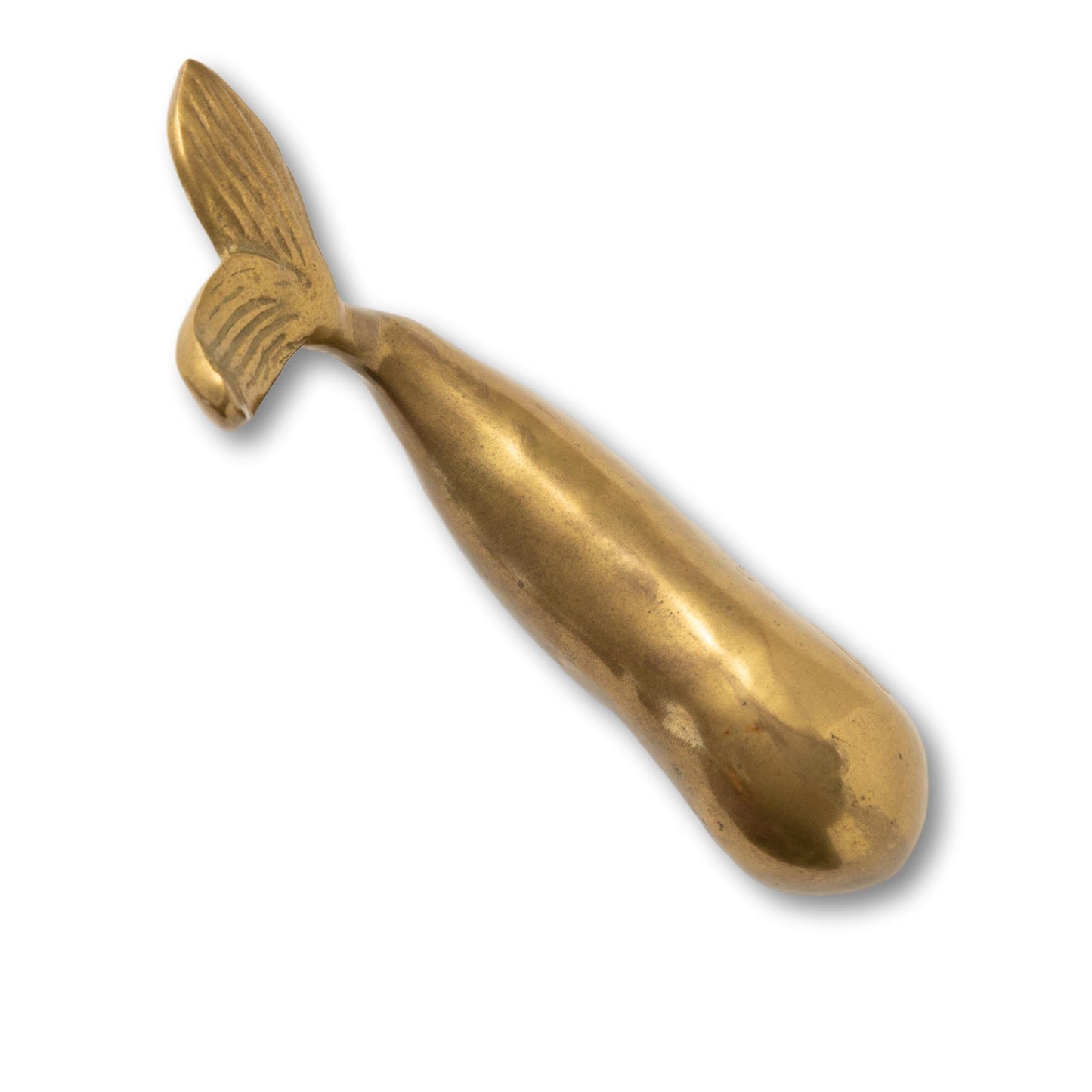 Medium Brass Whale