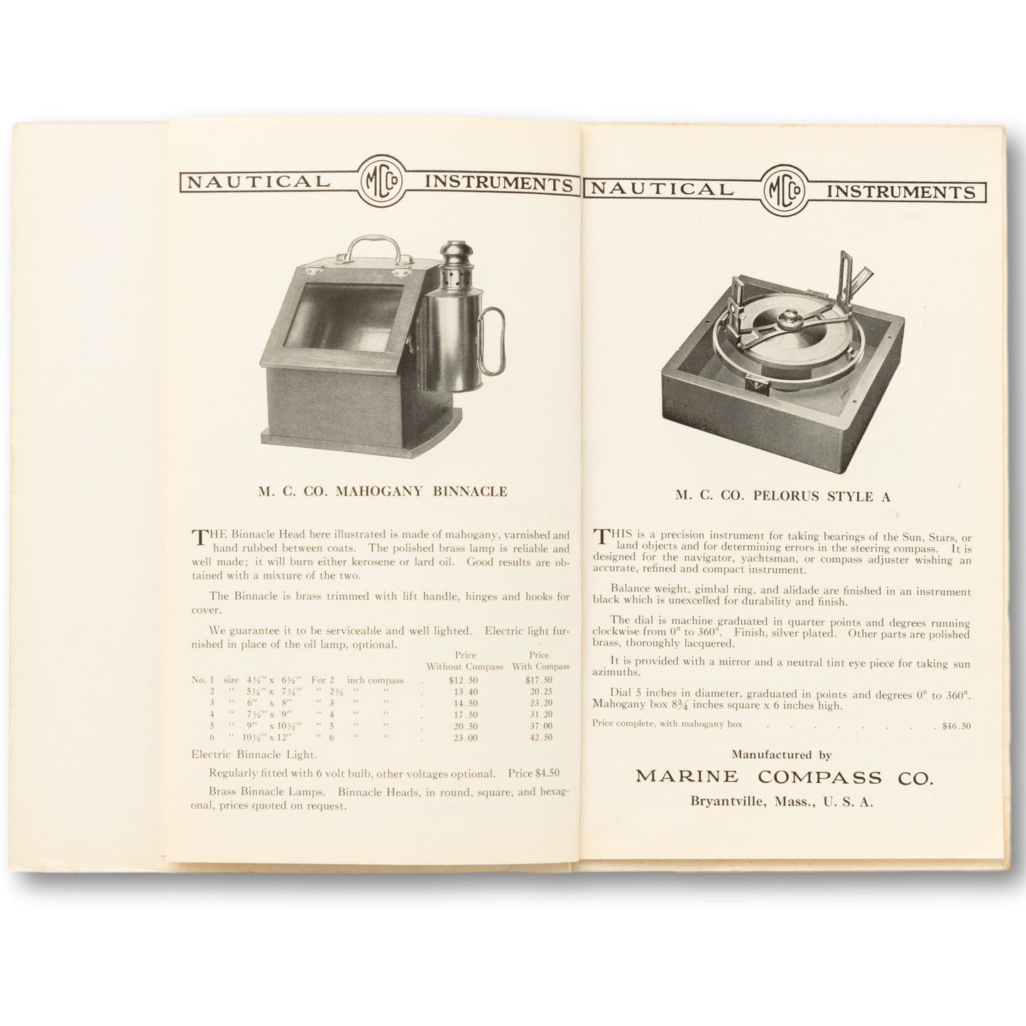Marine Compass Co. Catalogue