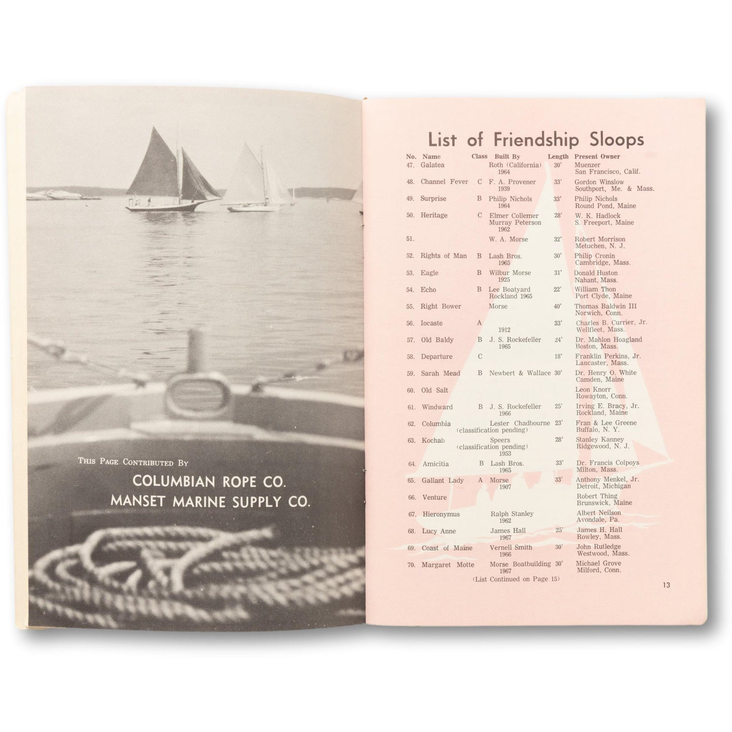 1967 Maine Boat Race Guide
