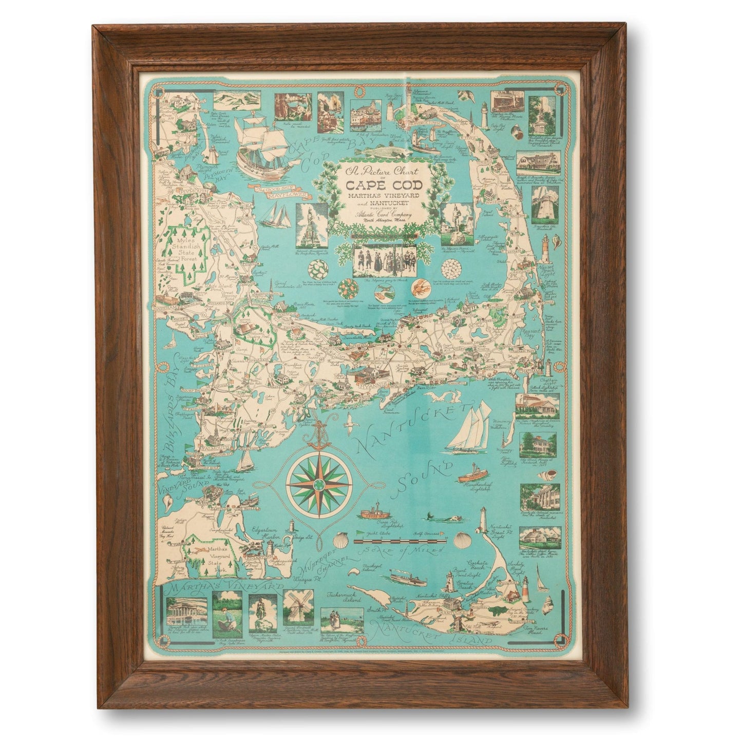 Picture Map of Cape Cod & the Islands