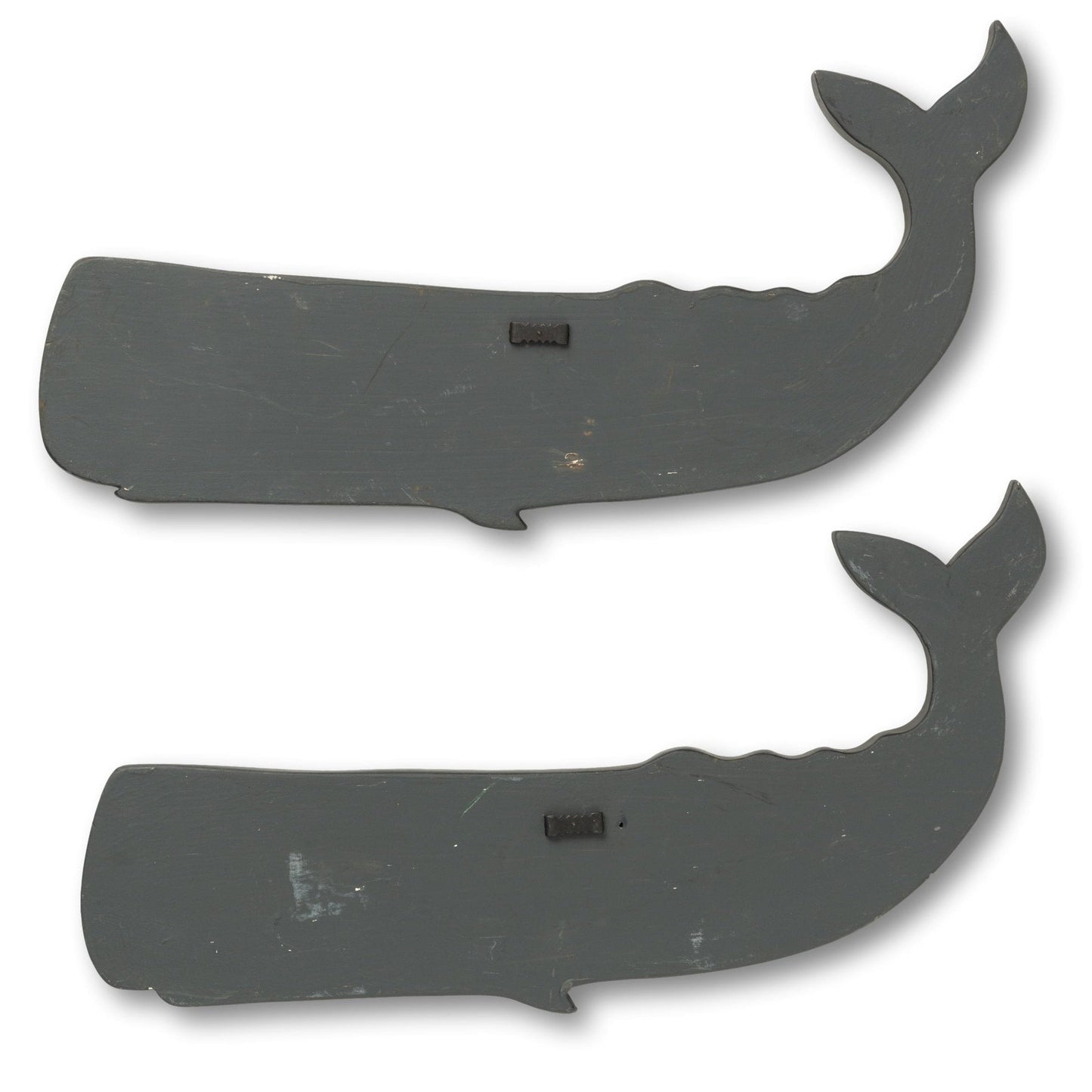 Pair of Black Wood Whales