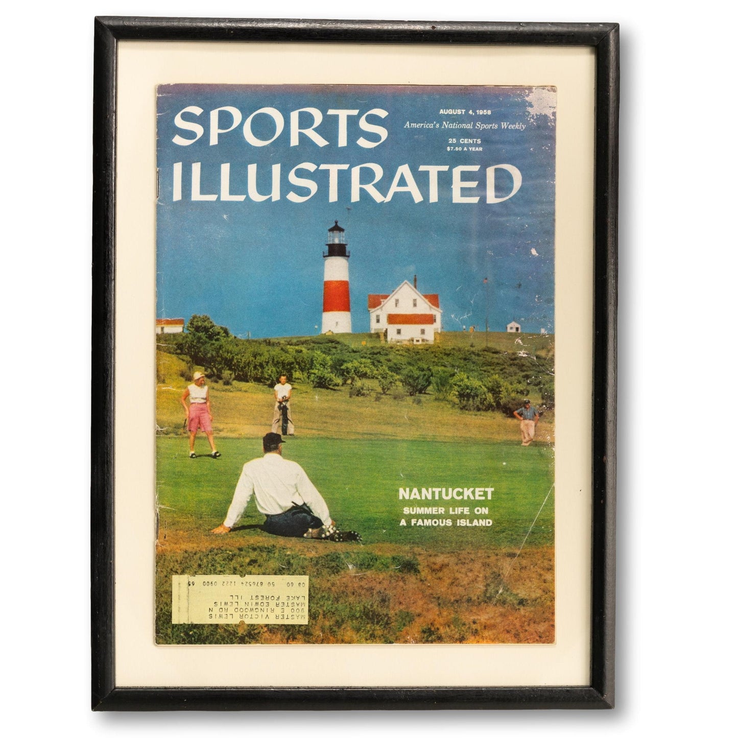 Framed Nantucket Issue of Sports Illustrated