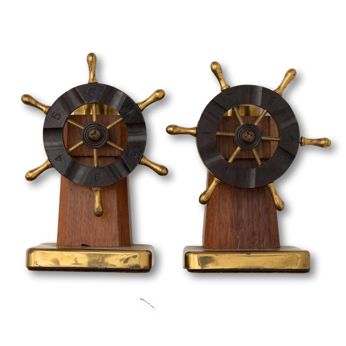 Ship Wheel / Helm Bookends