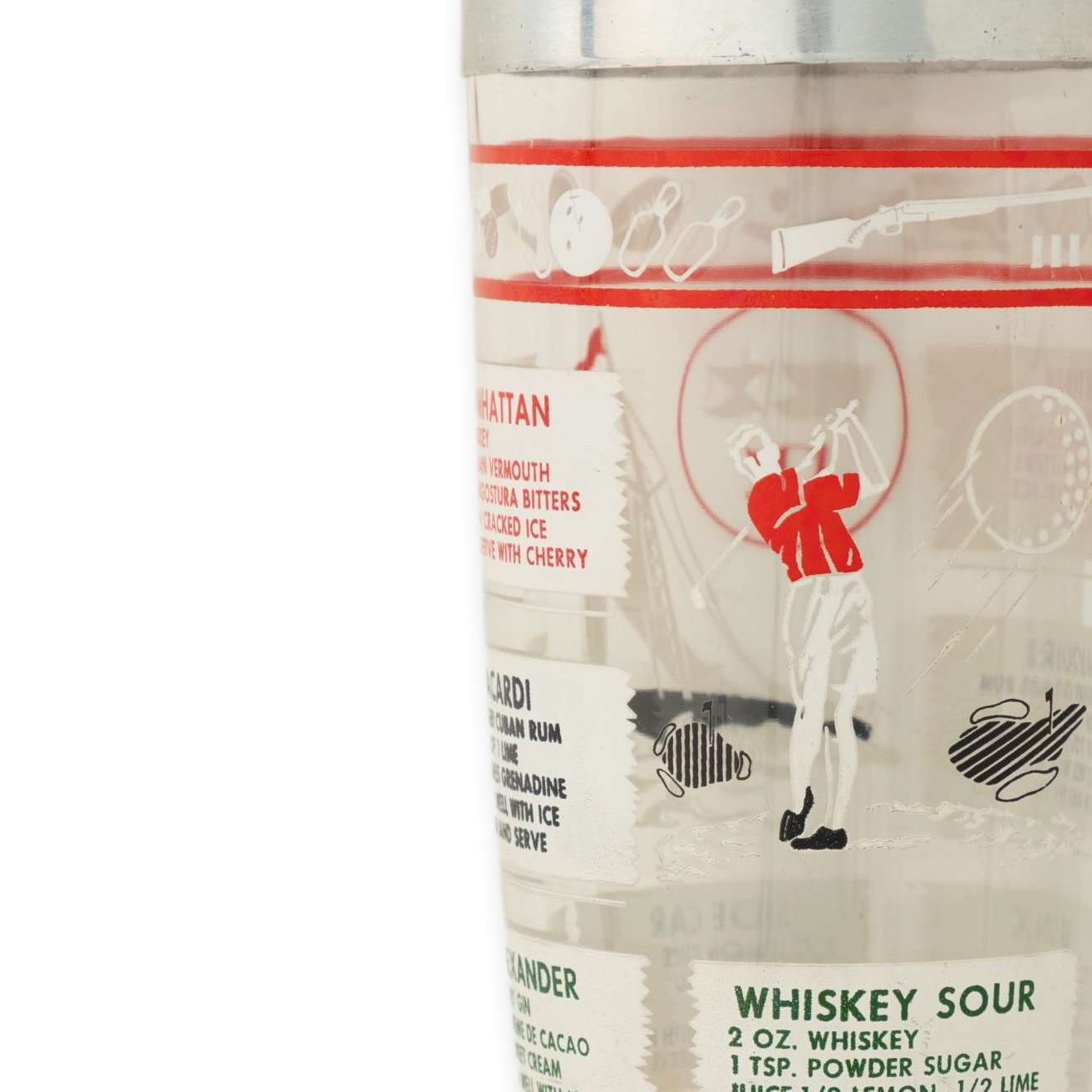 Cocktail Shaker w/ Recipes