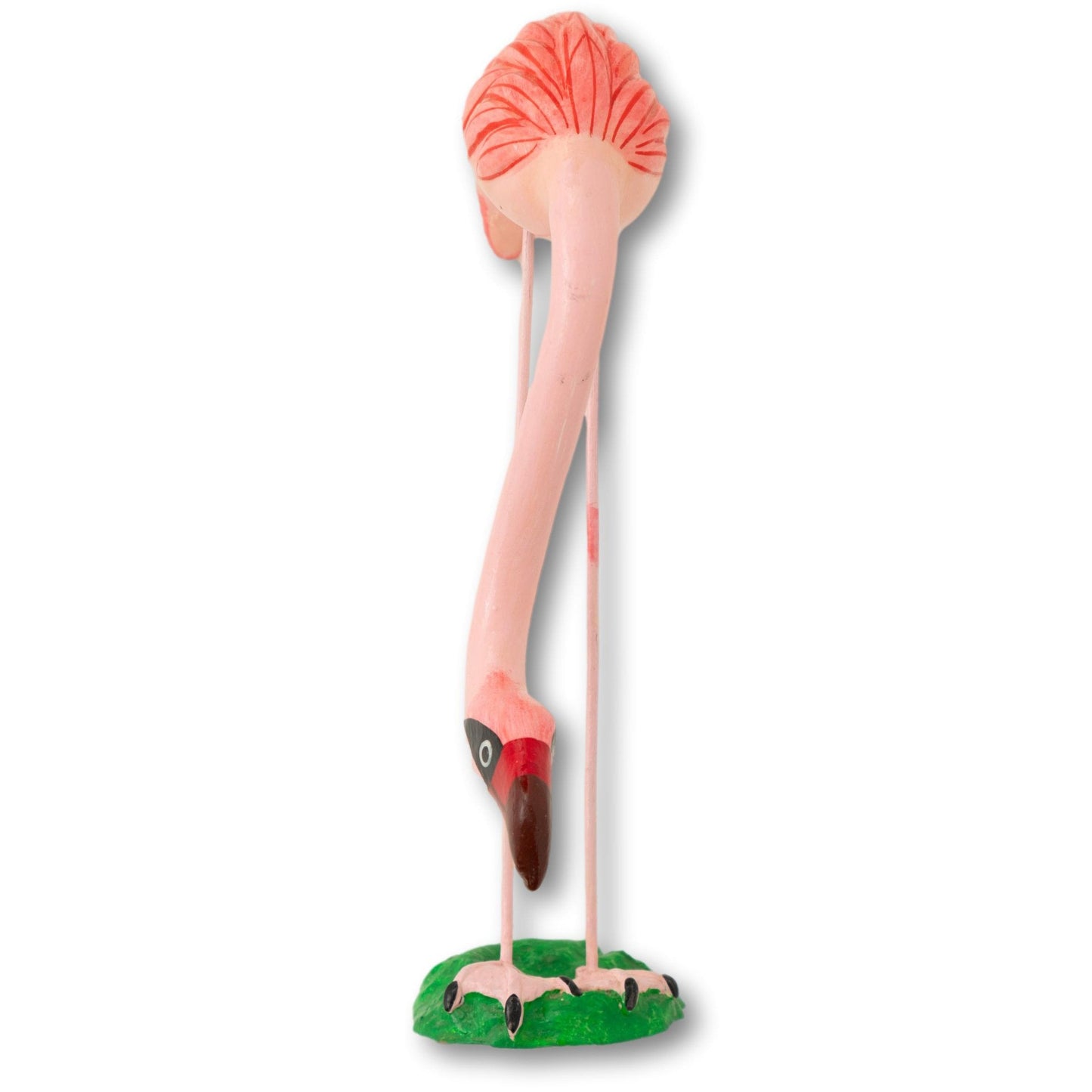 Handmade Wood Flamingo