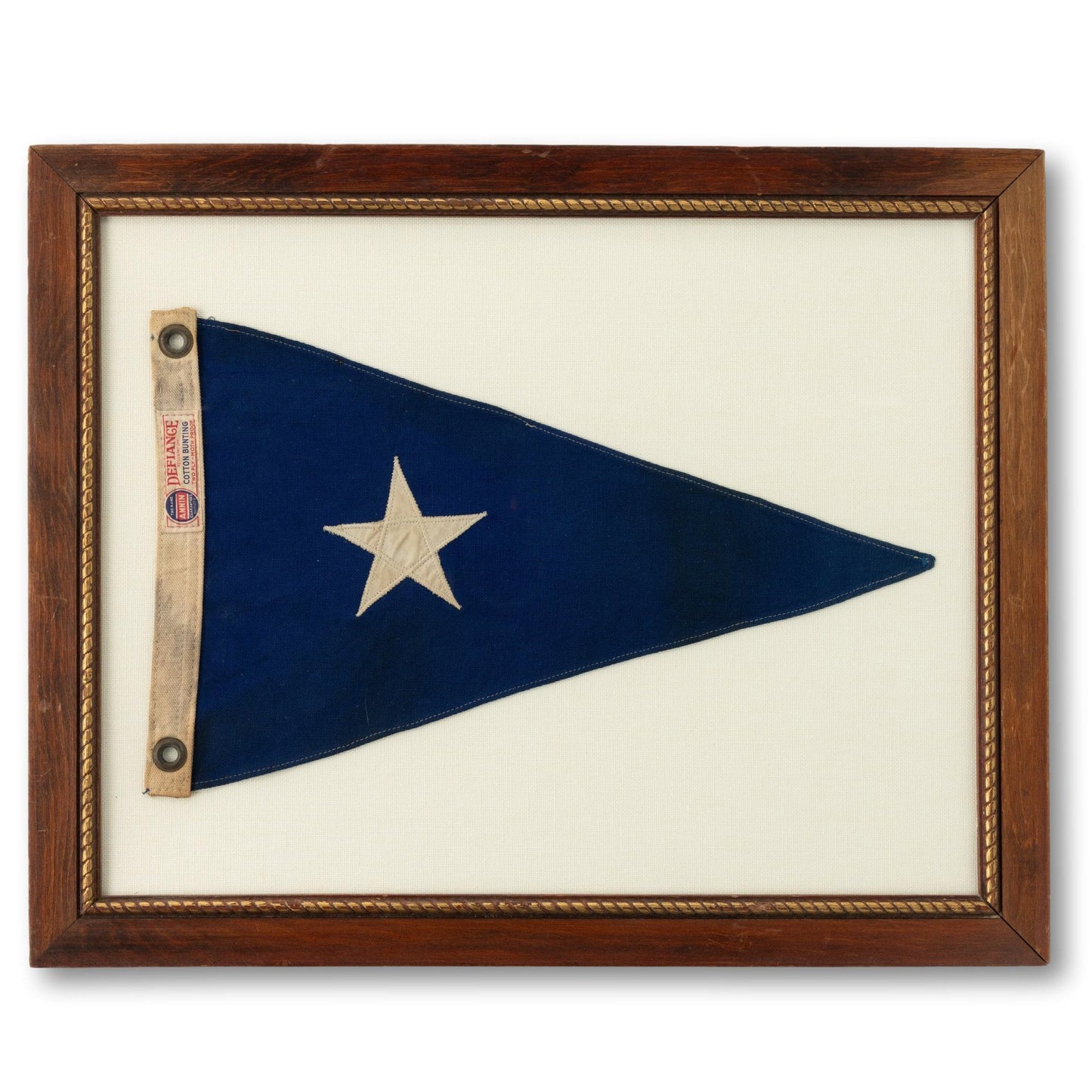 Framed White Star Blue Burgee