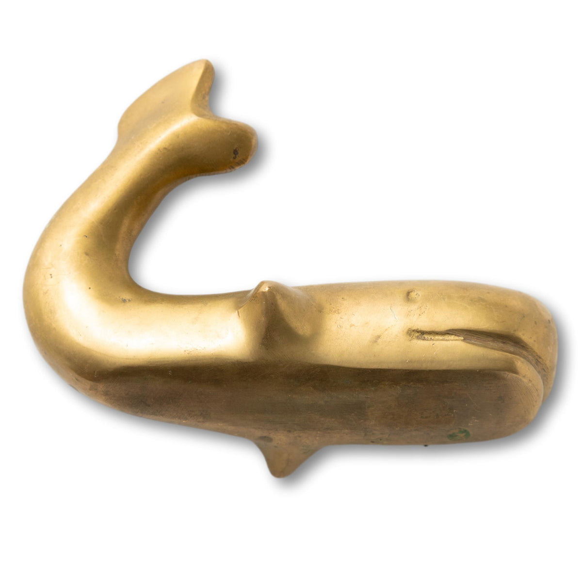 Mid-Century Modern Brass Whale