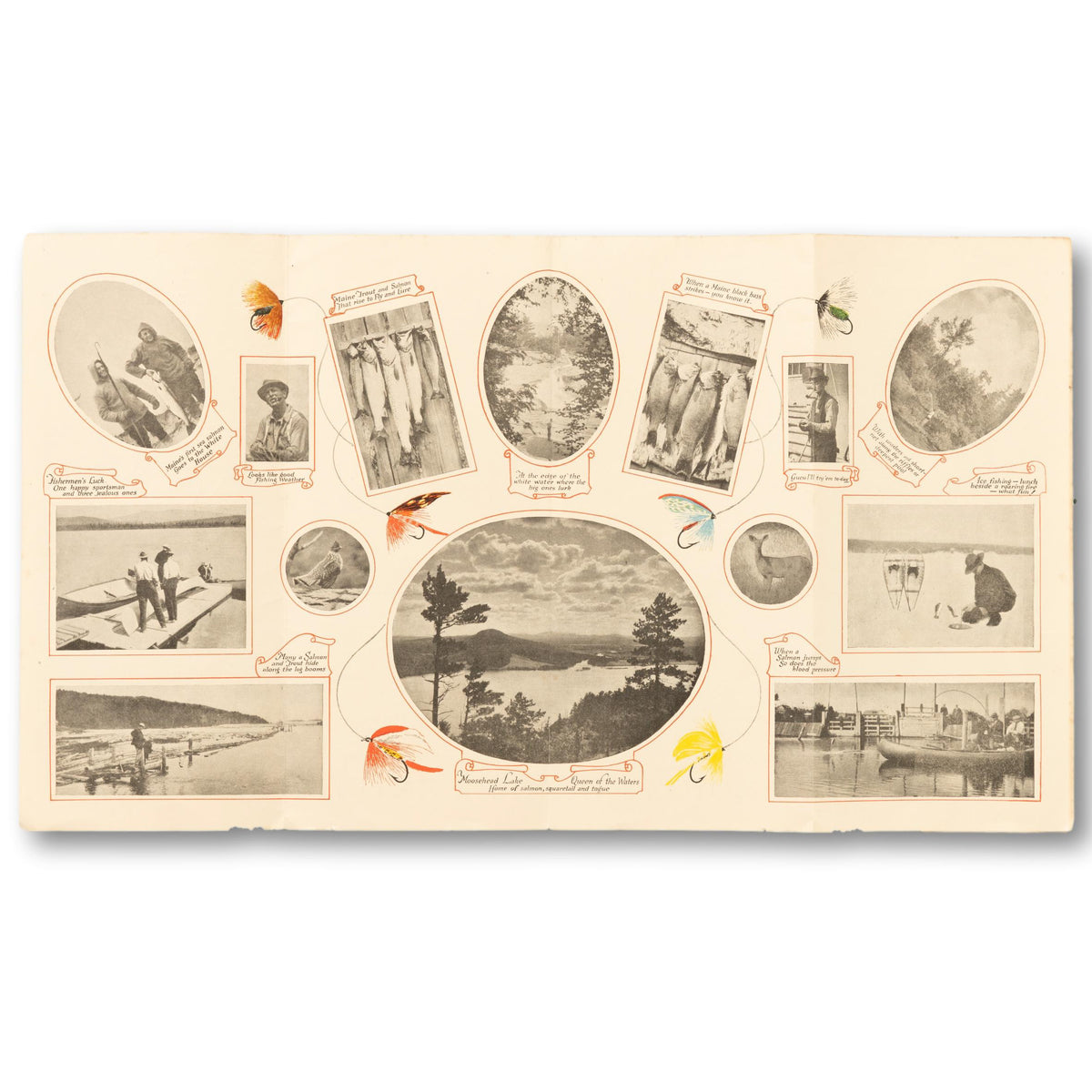 1930 Maine Fishing Travel Brochure