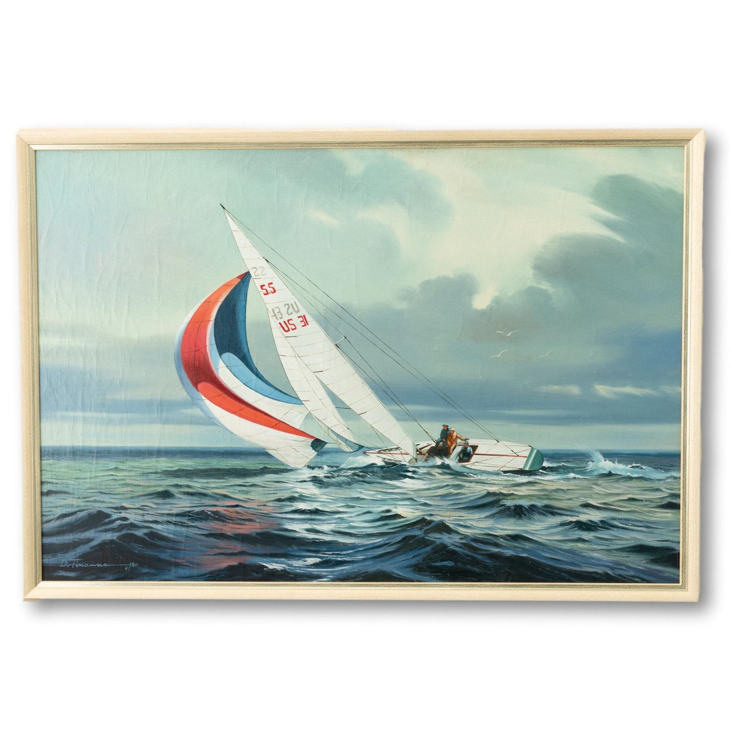 Large Spinnaker Oil Painting