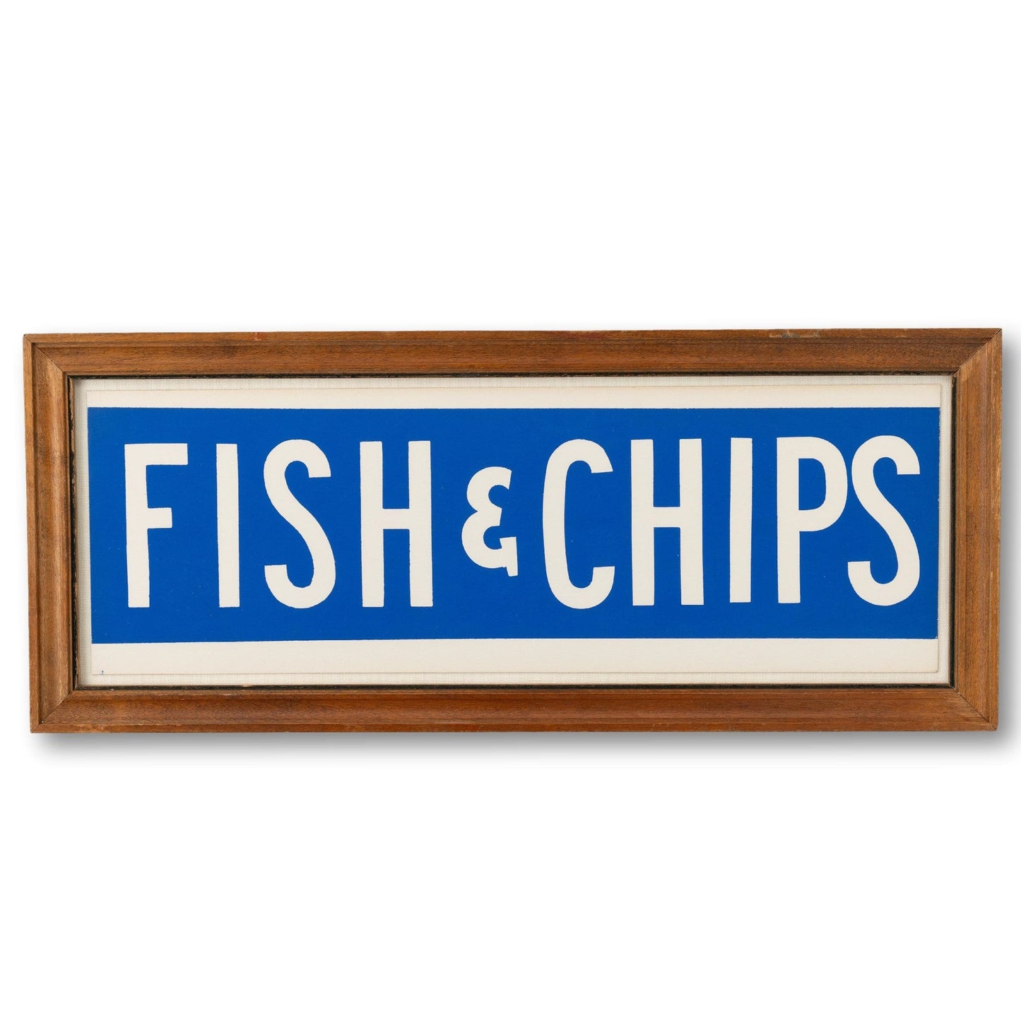 Framed Fish & Chips Sign
