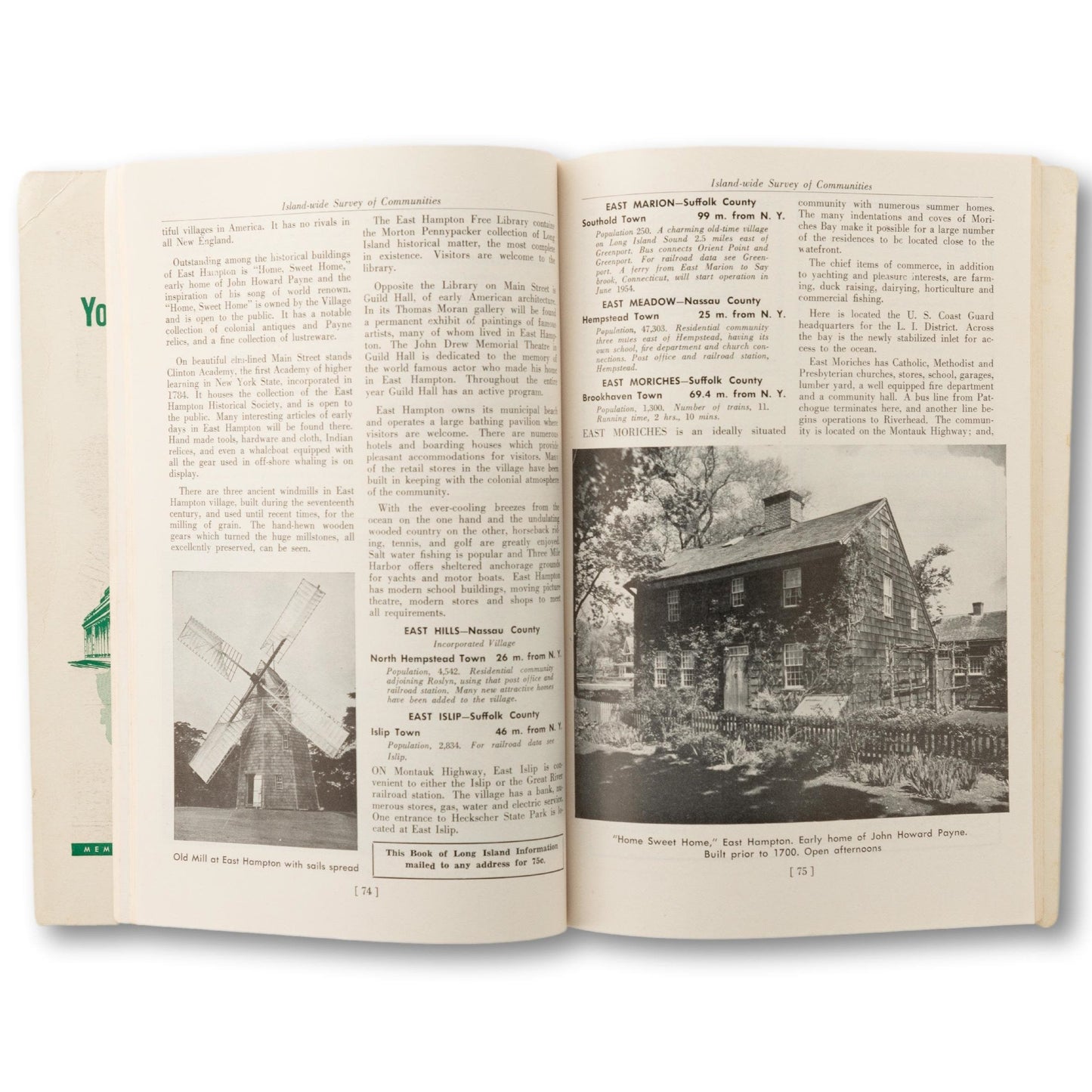 "Long Island, the Sunrise Homeland" Booklet, 1954