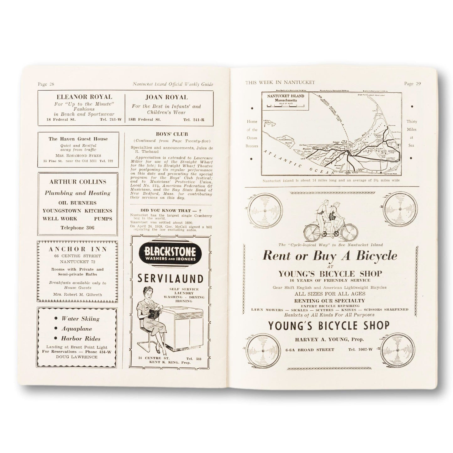 "This Week in Nantucket" Travel Guide, 1949