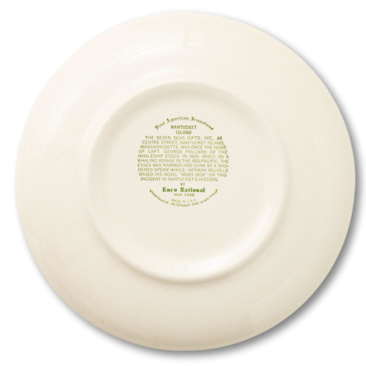 Nantucket Island Ironstone Plate