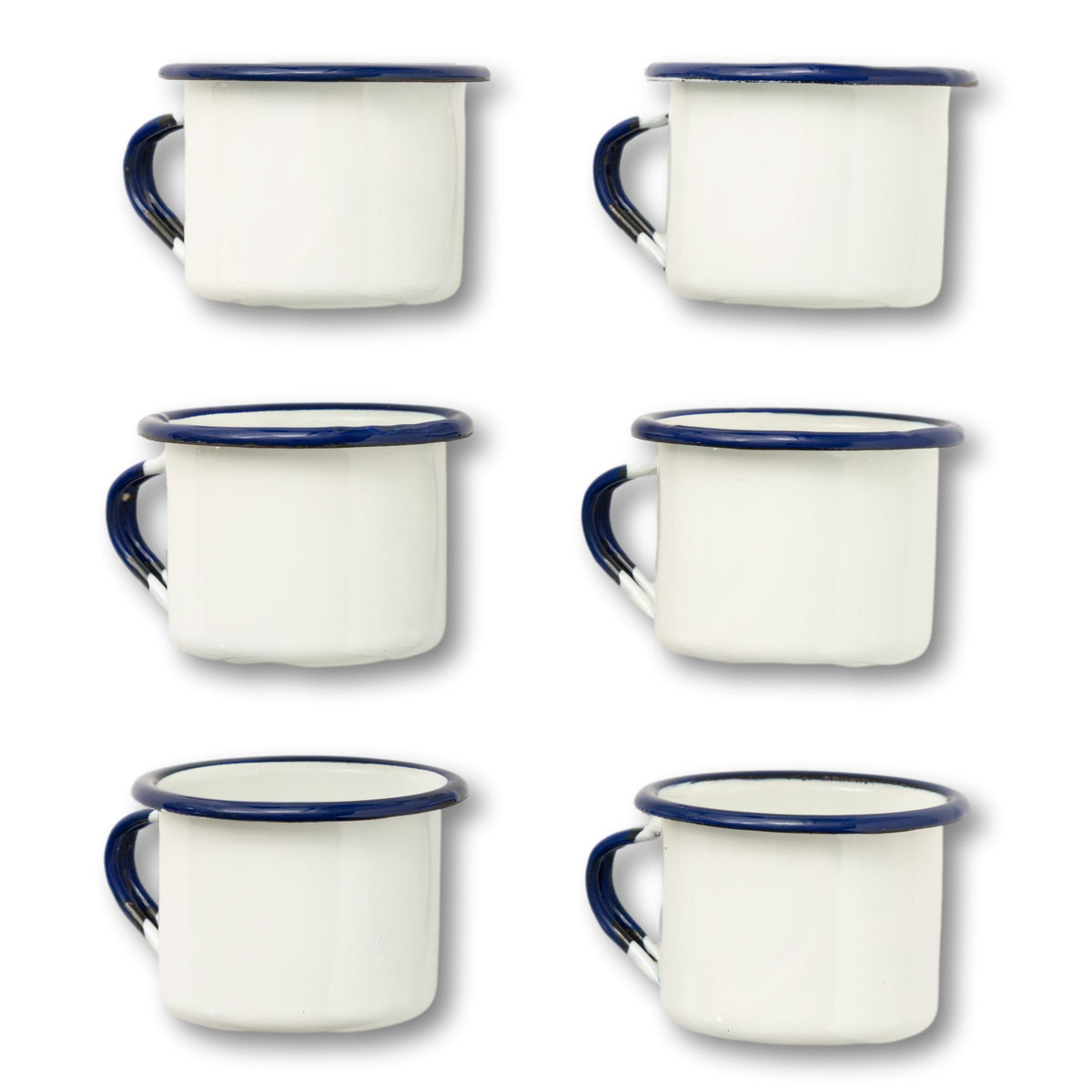 Set of Enameled Nautical Mugs