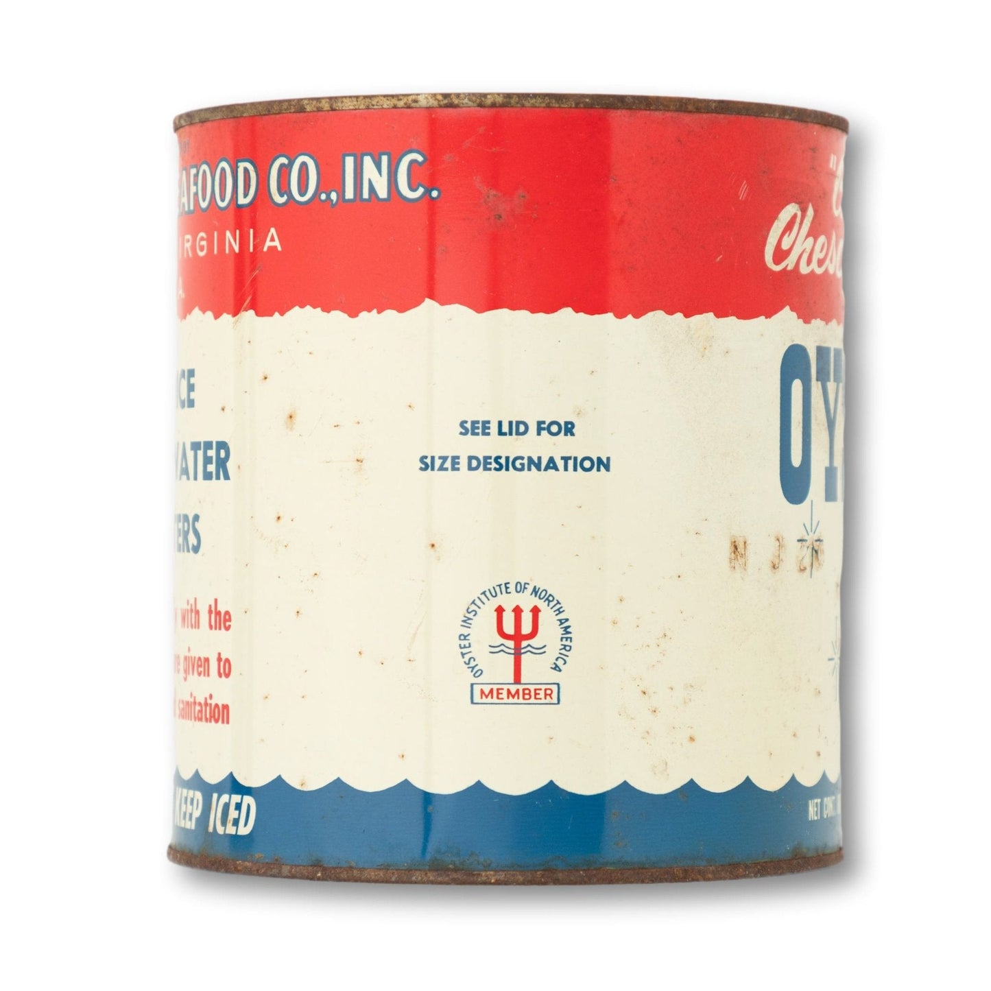 Large "Choice of the Chesapeake Bay" Oysters Tin