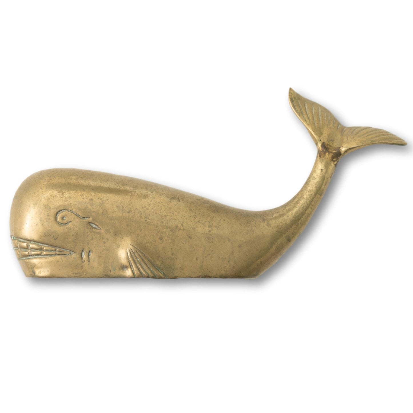 XL Brass Whale