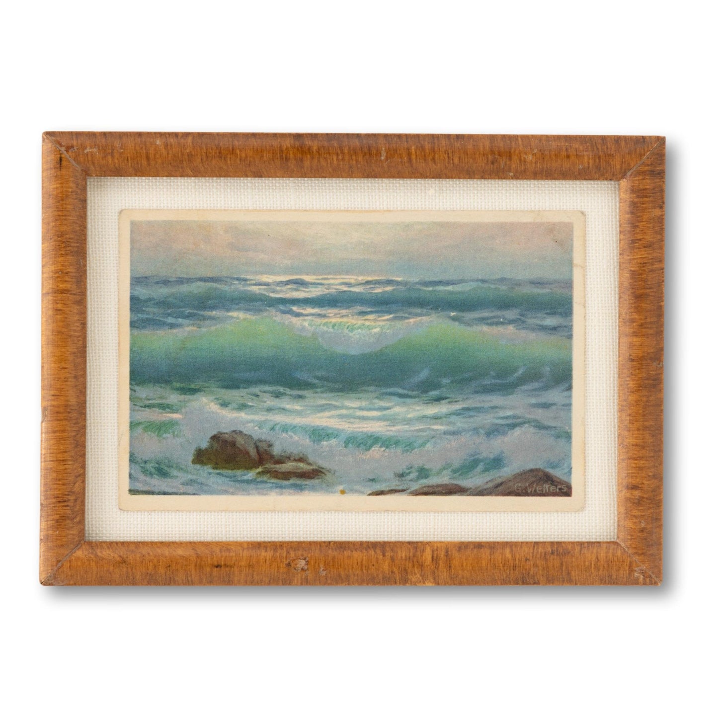 Framed Seascape Postcard