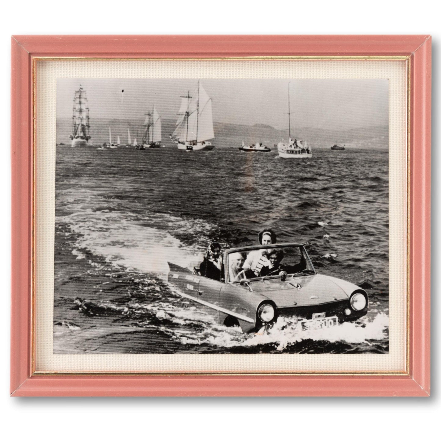 Framed Amphibious Car Photo