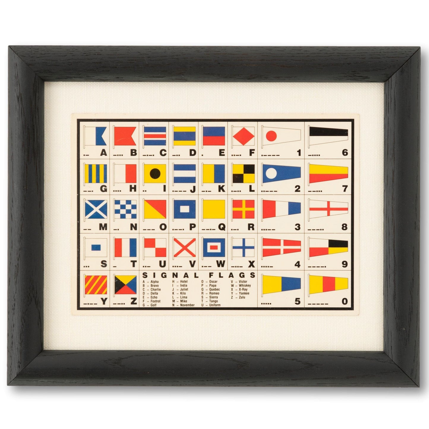 Framed Signal Flags Card