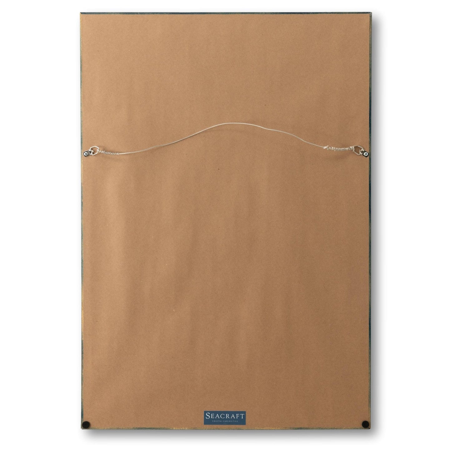 Large Signal Flag Linen in Navy Frame