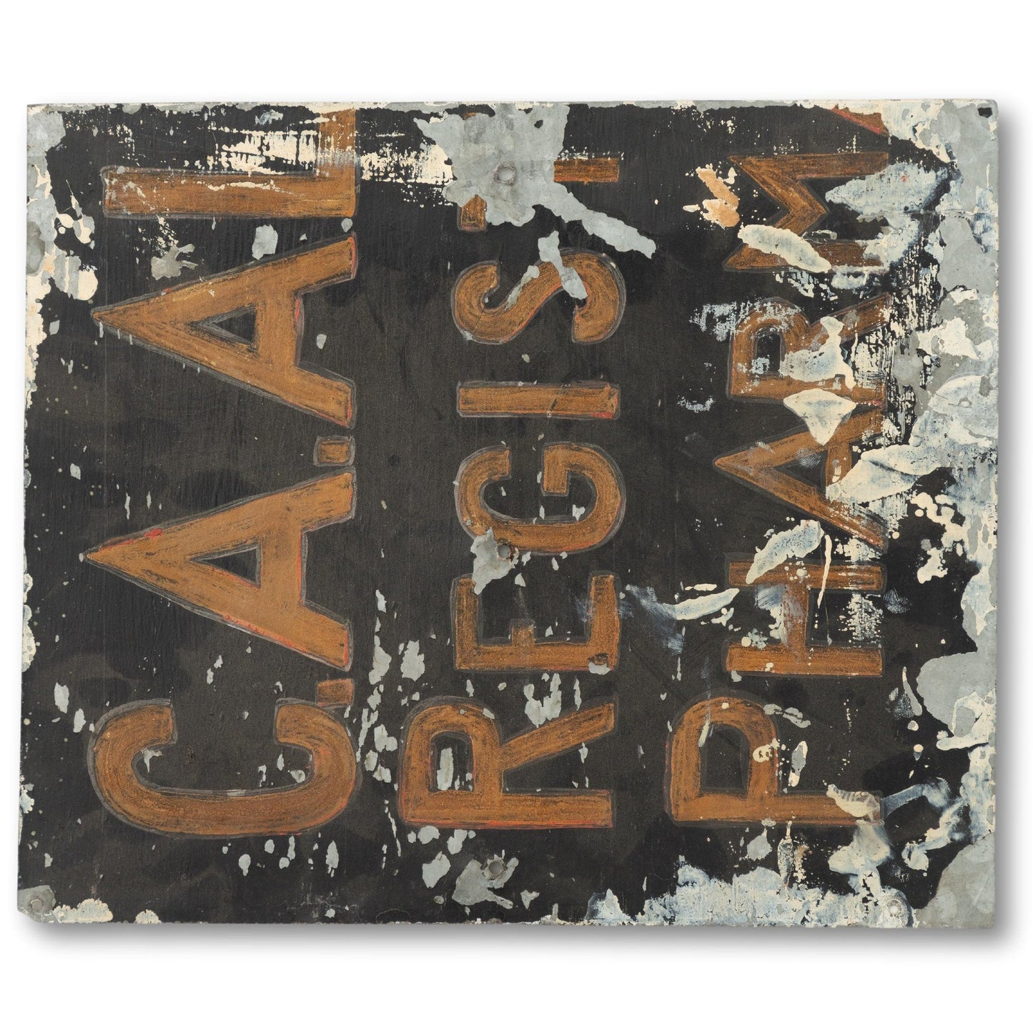 Metal "Private Court" Sign