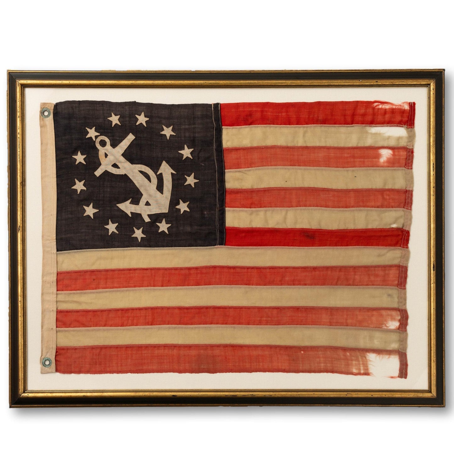 Framed 1920s Yacht Ensign