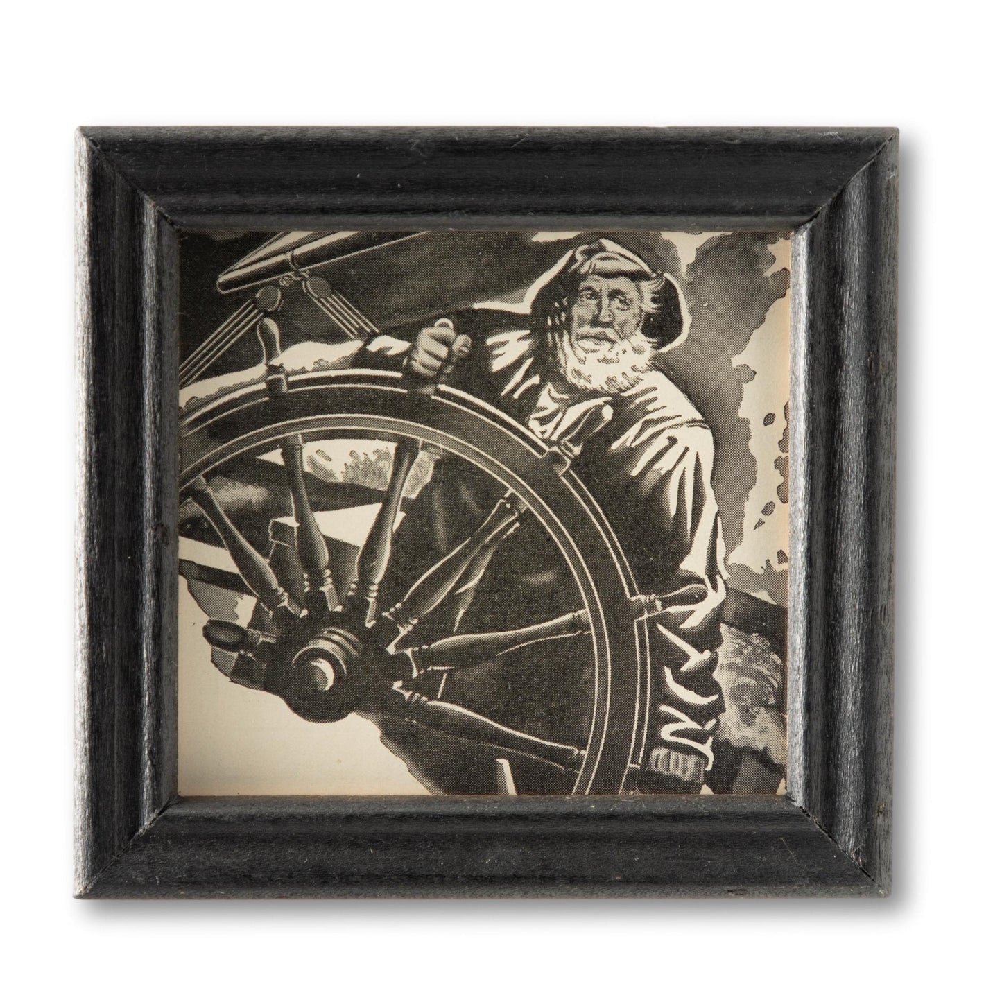 Framed Man at the Wheel Print