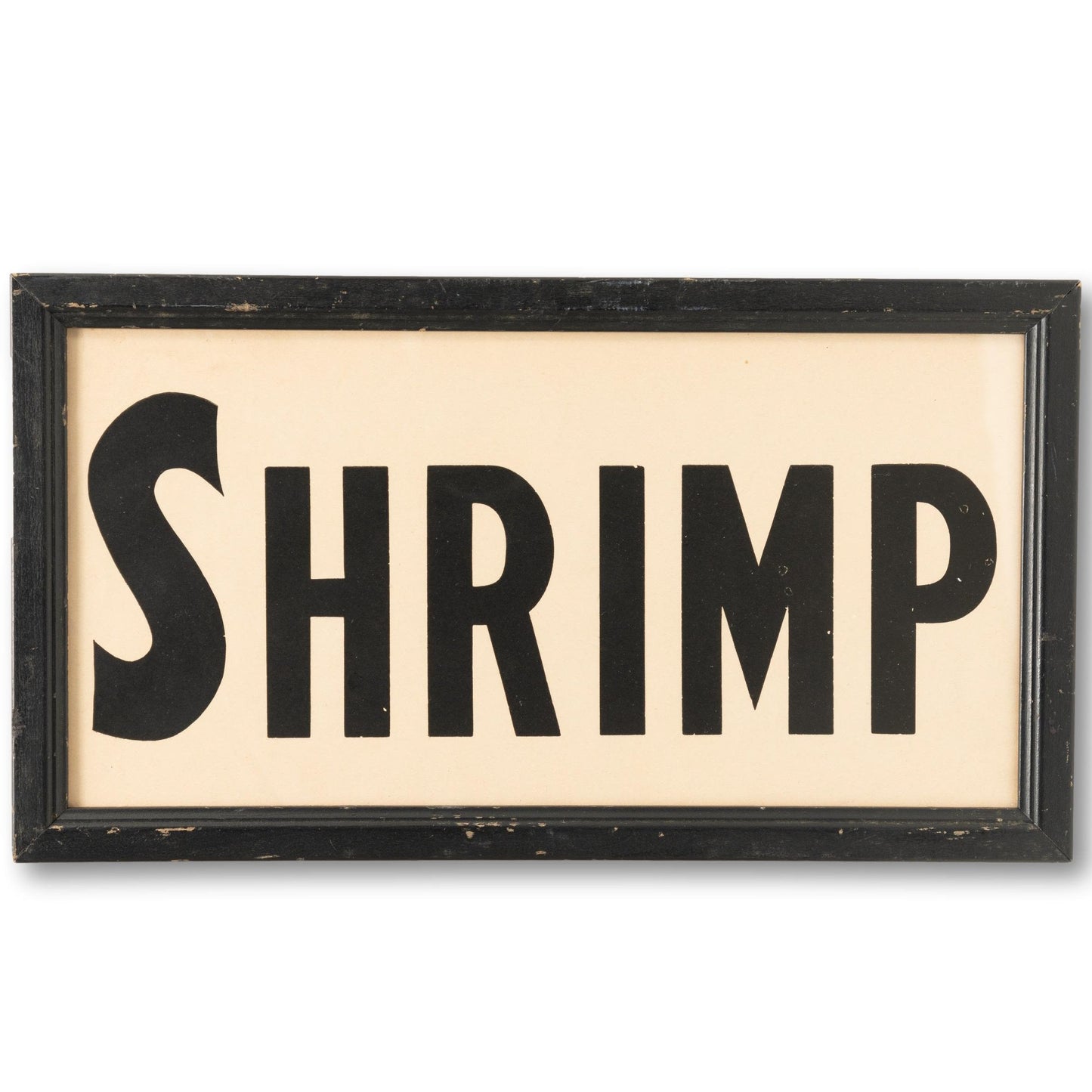 Framed Shrimp Sign