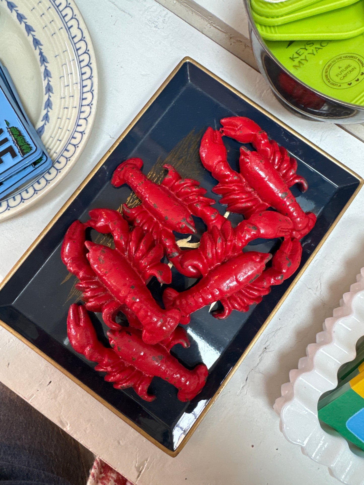 Vintage Lobster Bottle Opened