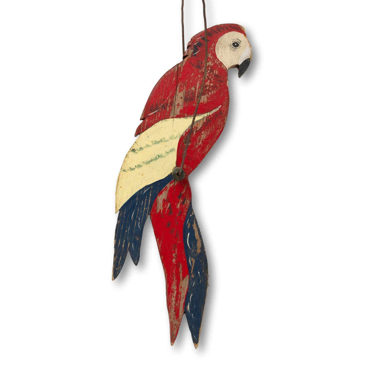 Hanging Wood Parrot