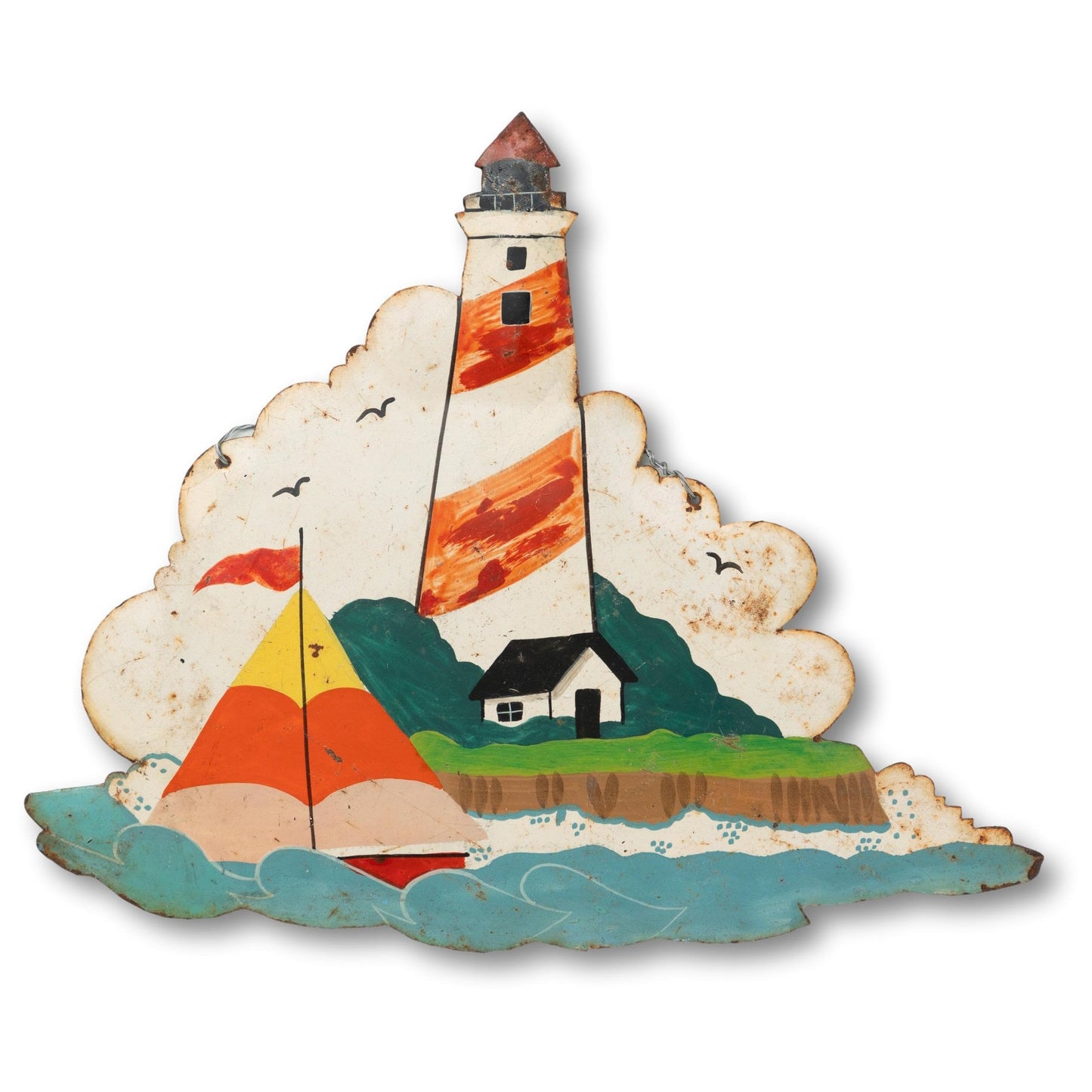 Tin Nautical Scene