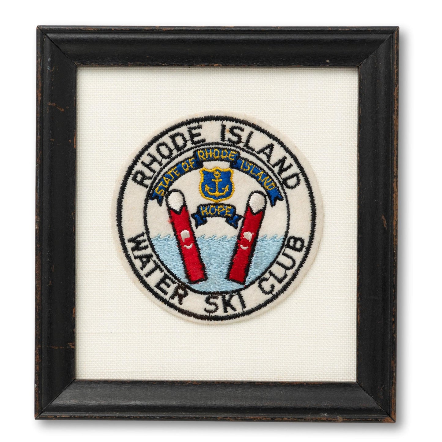 Framed Rhode Island Water Ski Club Patch